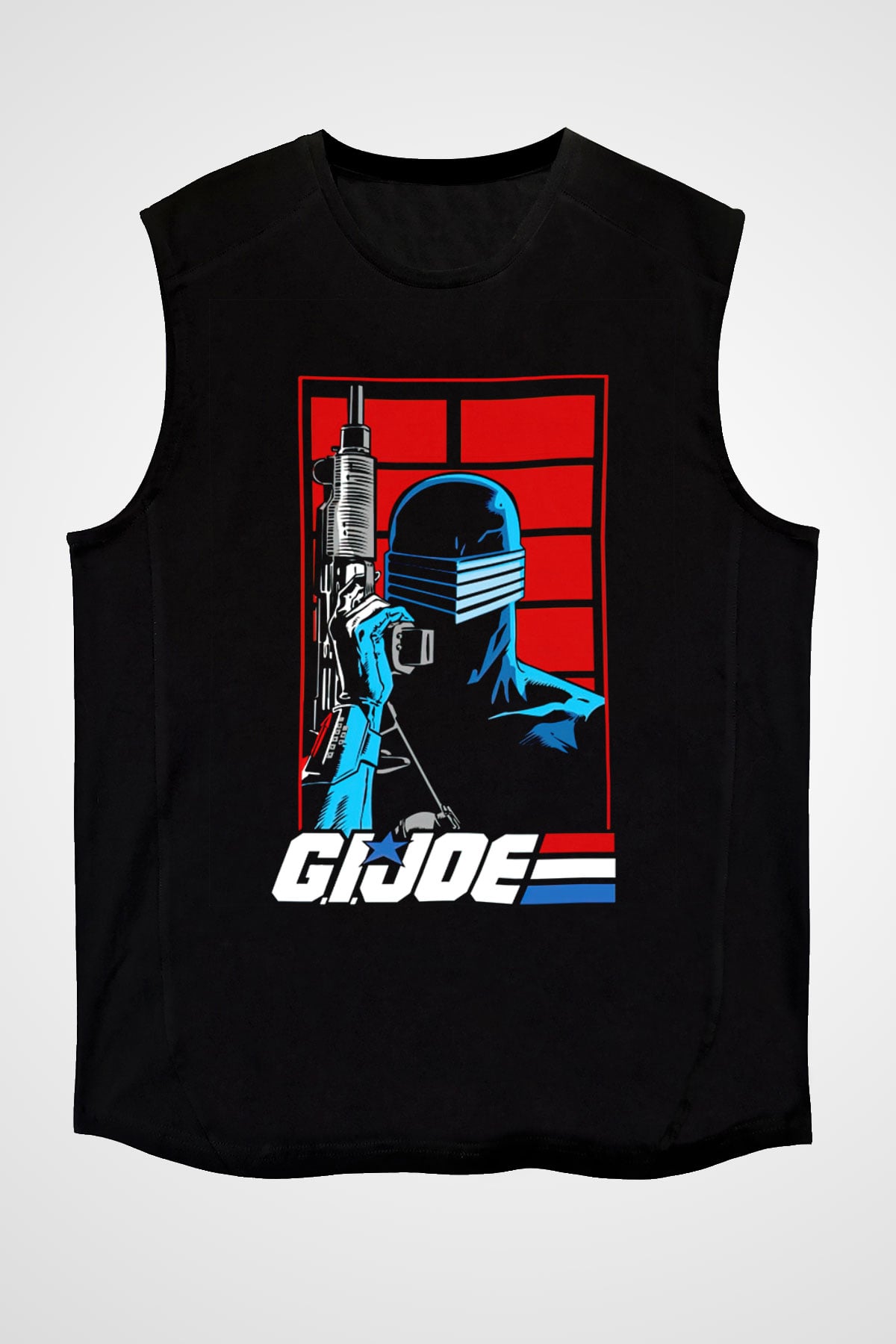 GI JOE Siyah Unisex  Kolsuz Tişört