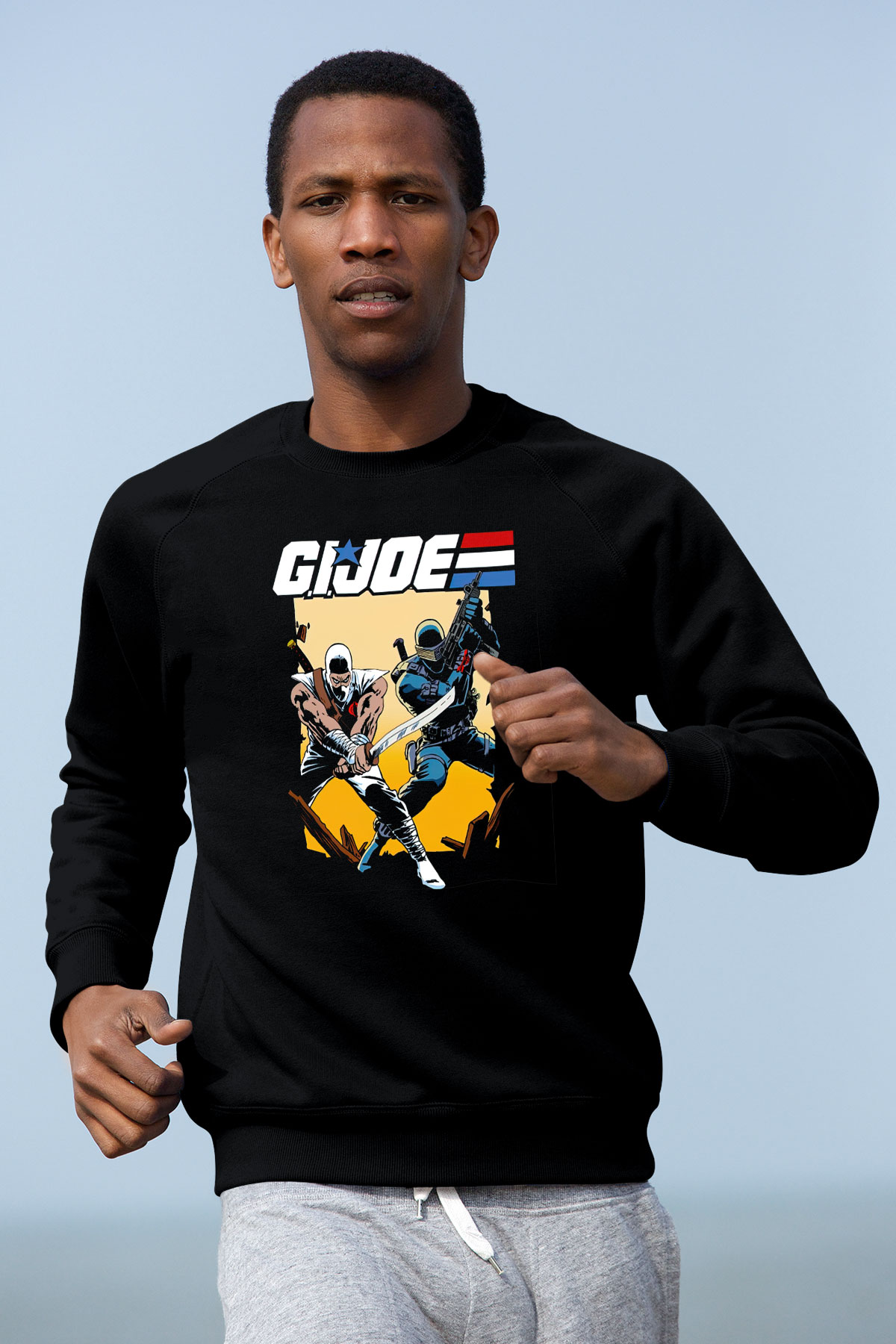 GI JOE Siyah Unisex  Sweatshirt