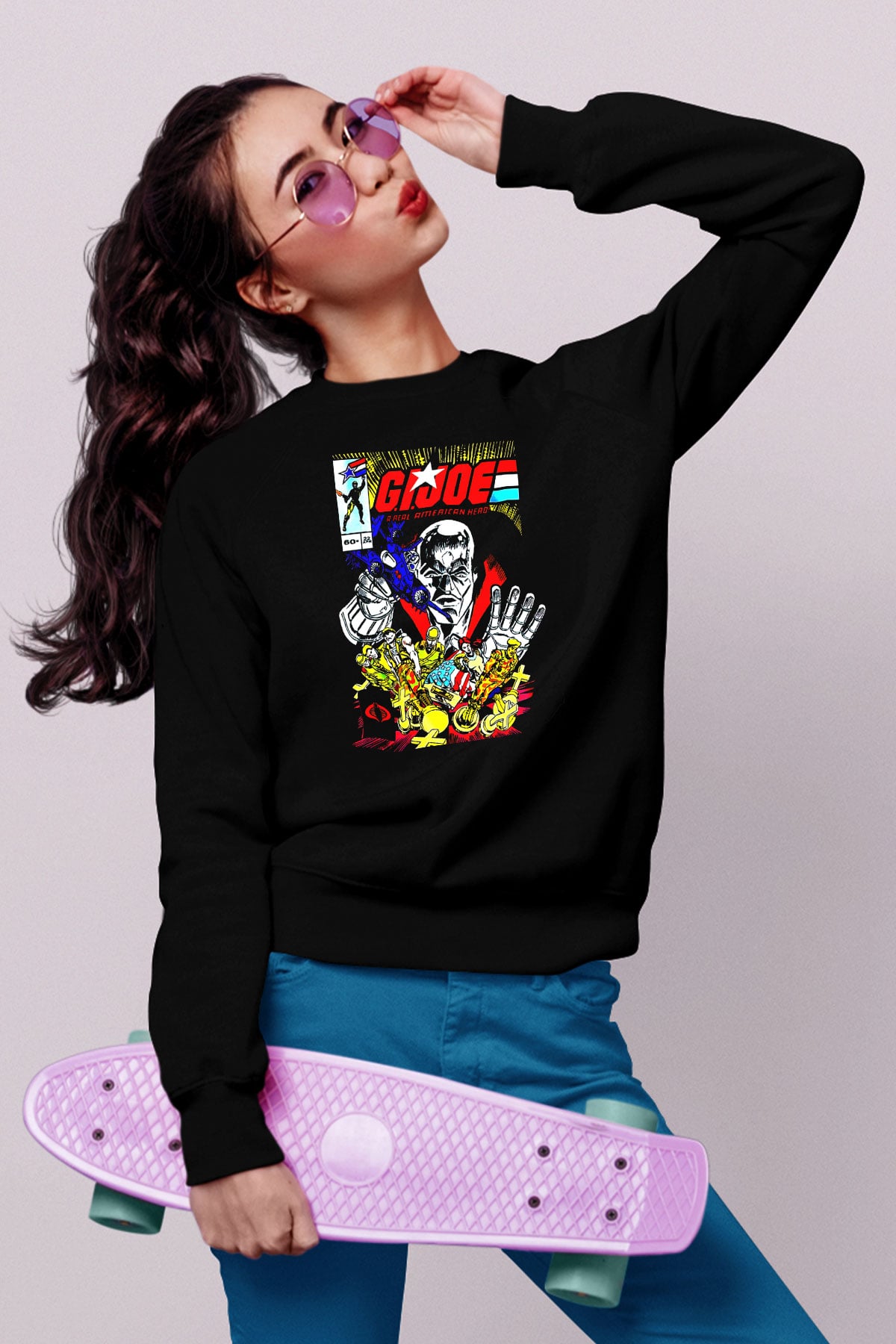 GI JOE Siyah Unisex  Sweatshirt