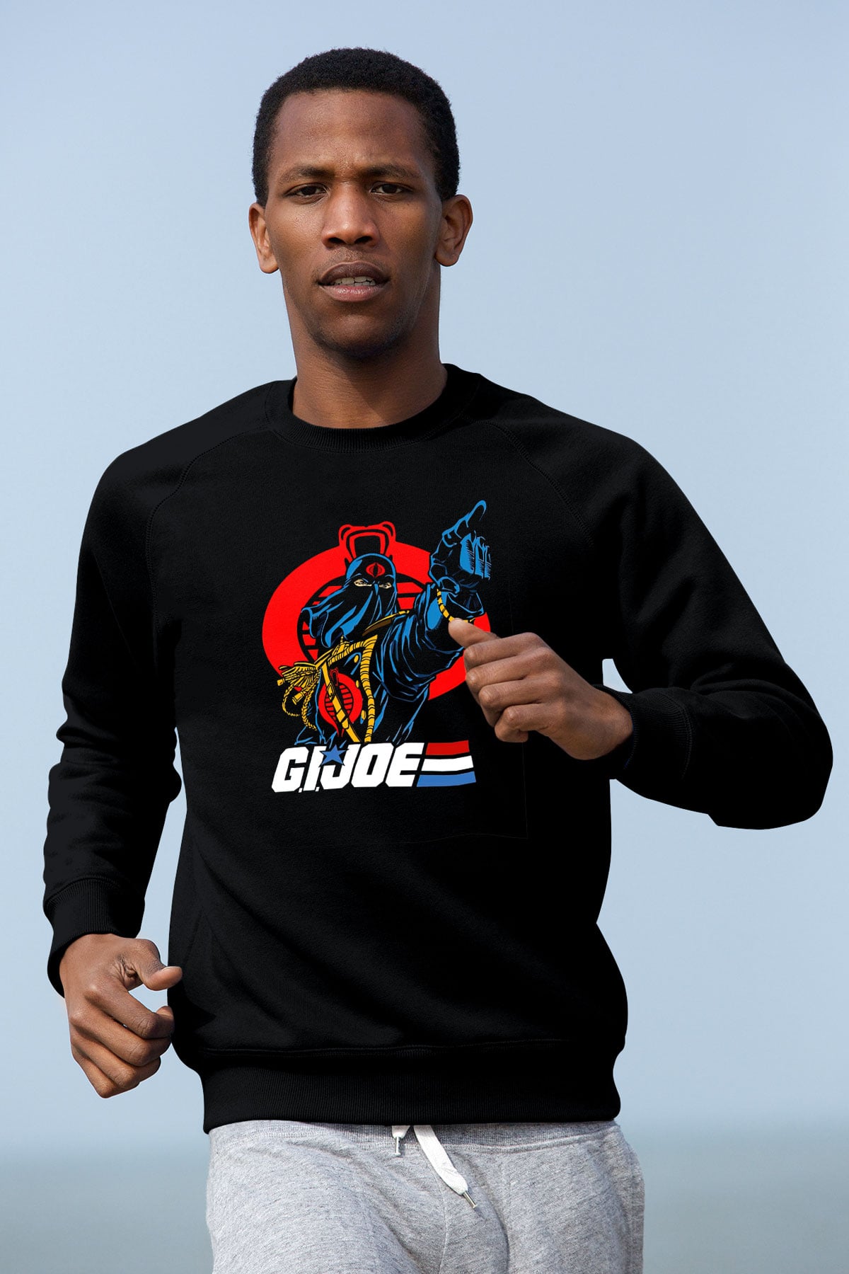 GI JOE Siyah Unisex  Sweatshirt