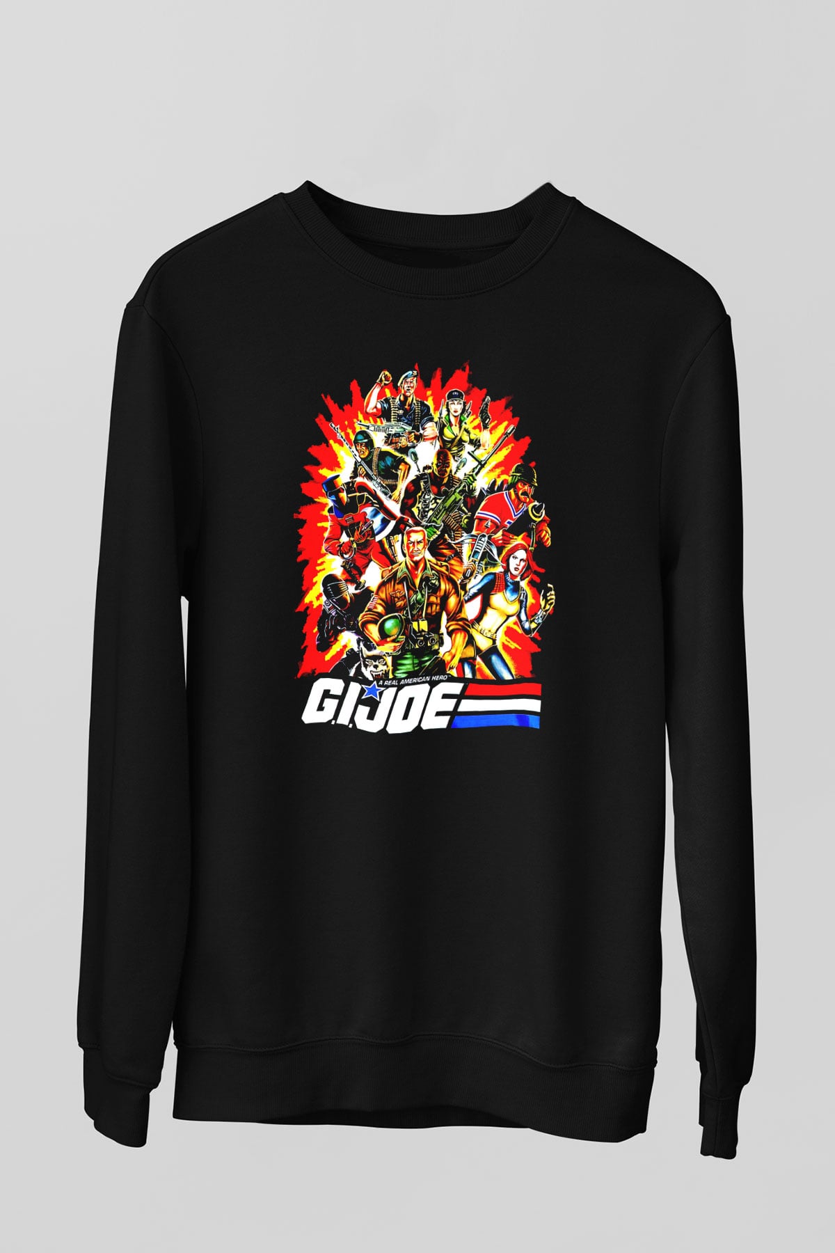 GI JOE Siyah Unisex  Sweatshirt