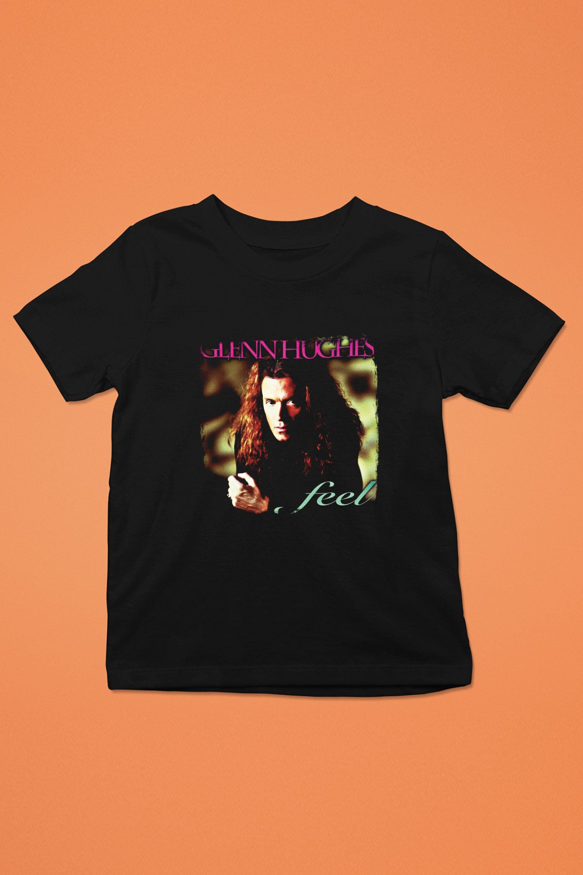 Glenn Hughes Baskılı Unisex Siyah Çocuk Tişört
