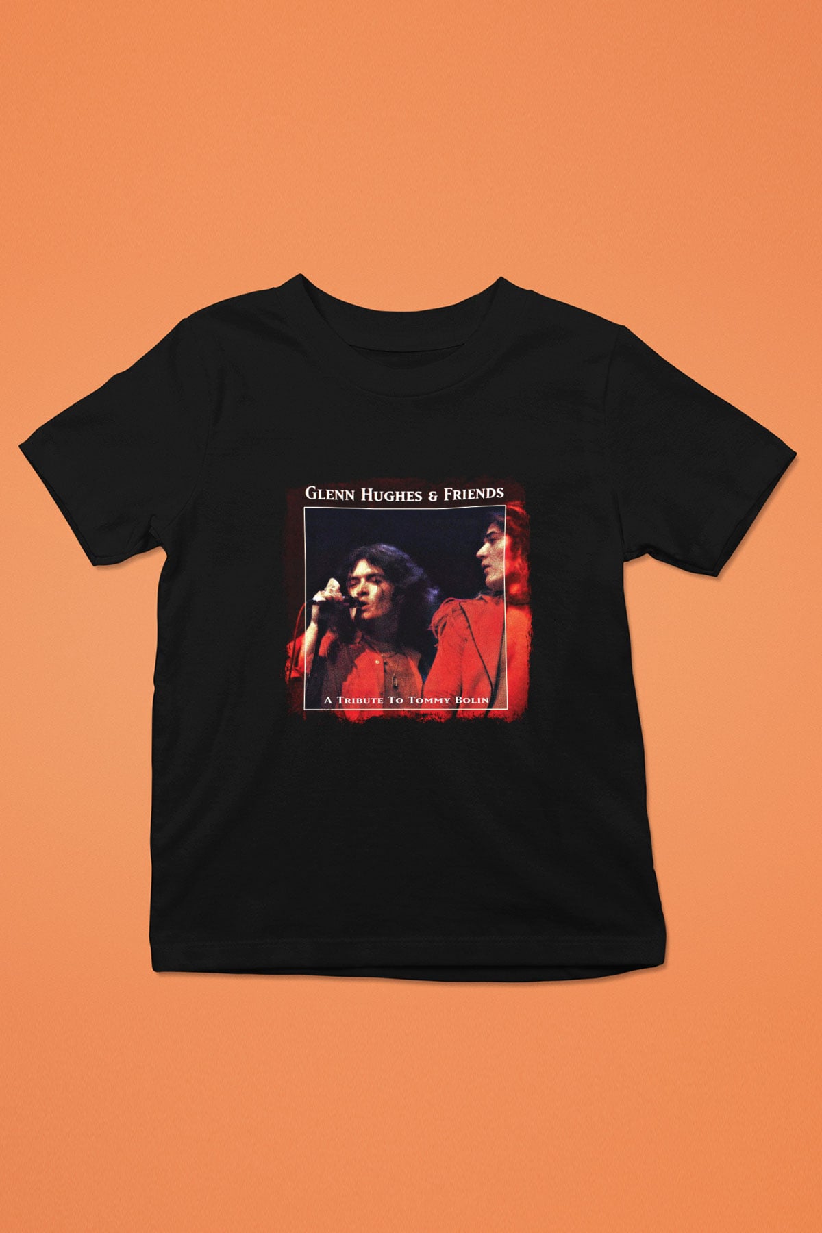 Glenn Hughes Baskılı Unisex Siyah Çocuk Tişört