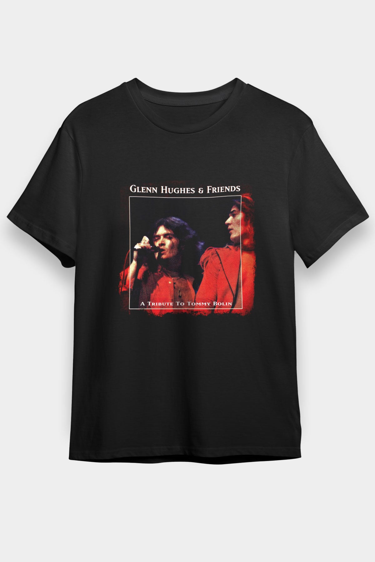 Glenn Hughes Baskılı Unisex Siyah Tişört
