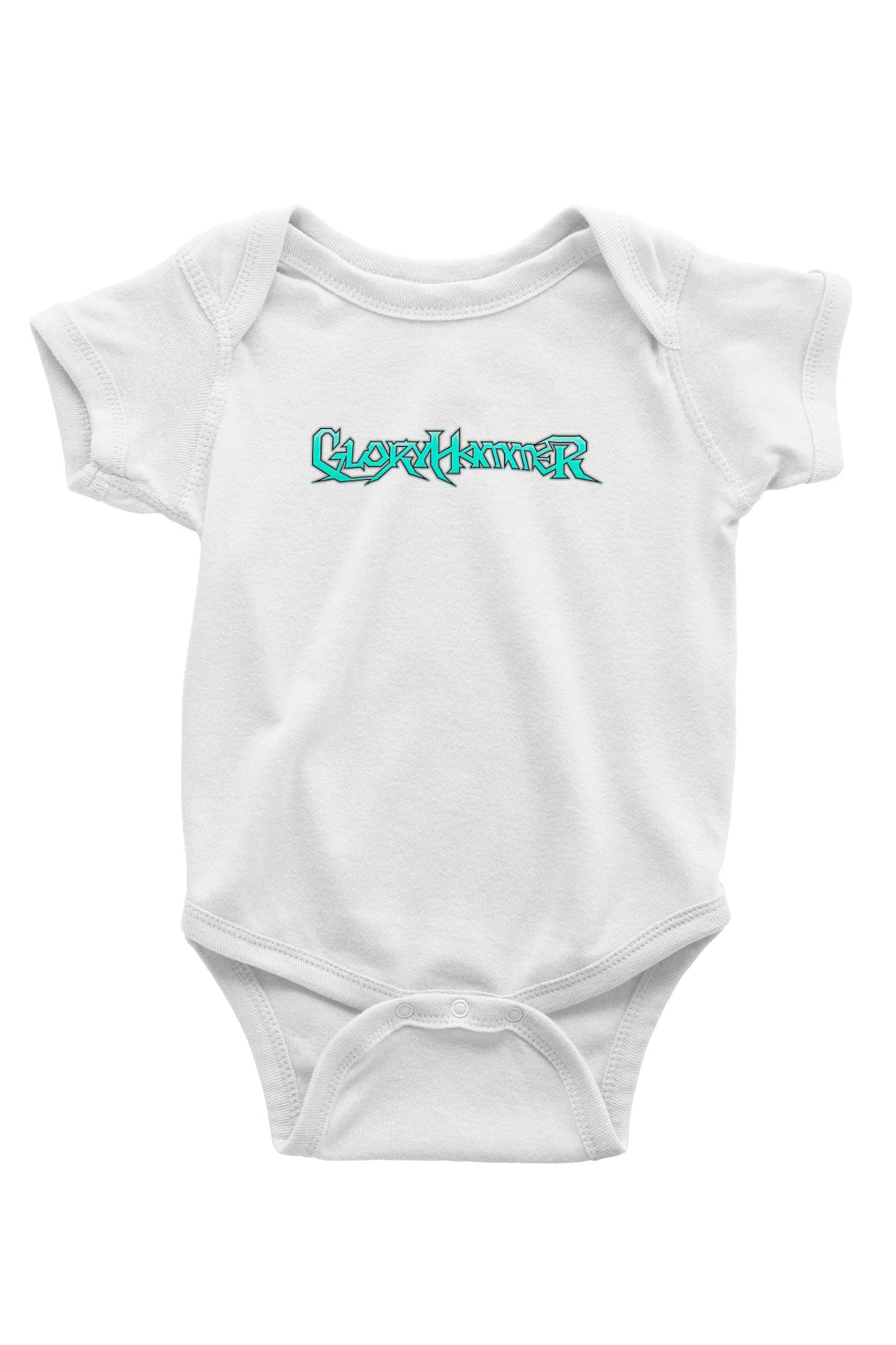 Gloryhammer Baskılı Beyaz Unisex Bebek Body - Zıbın