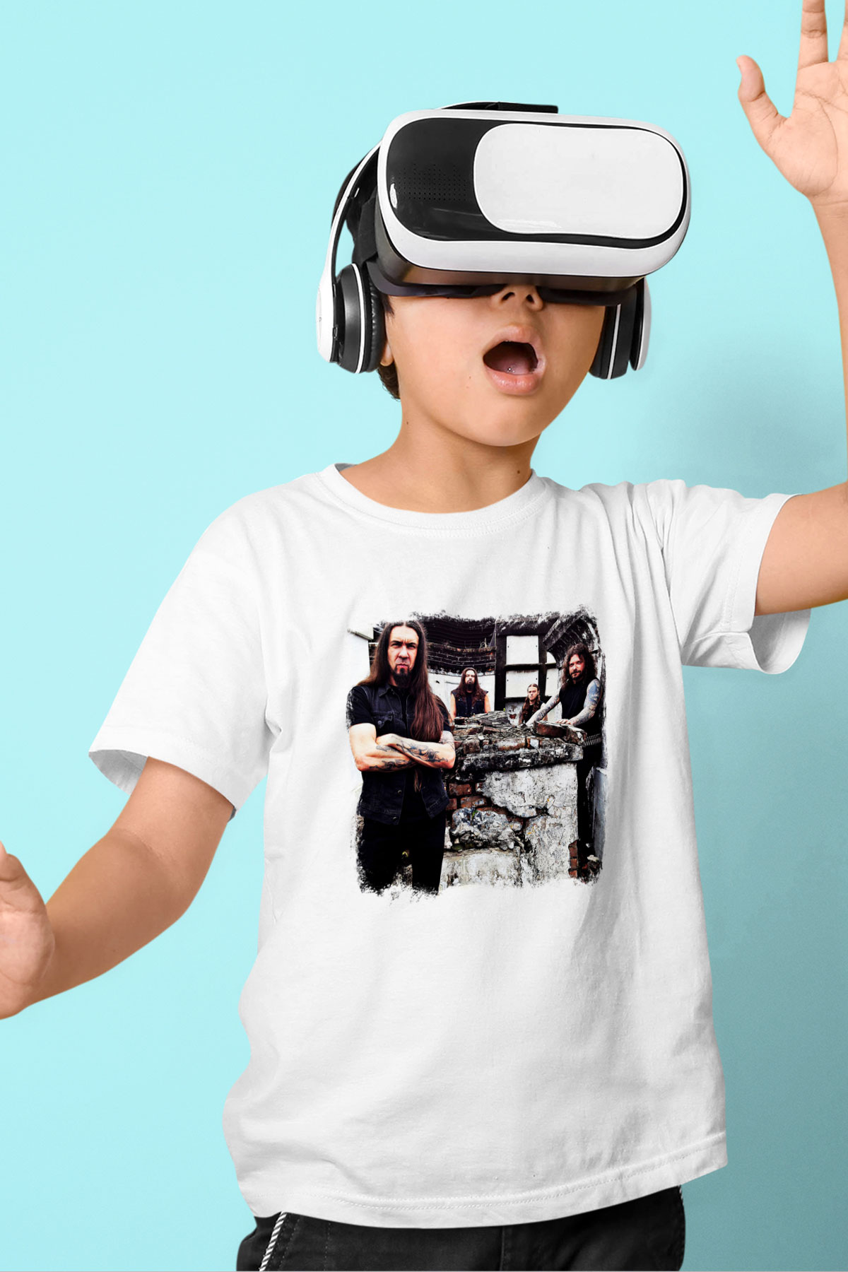 Goatwhore Baskılı Unisex Beyaz Çocuk Tişört