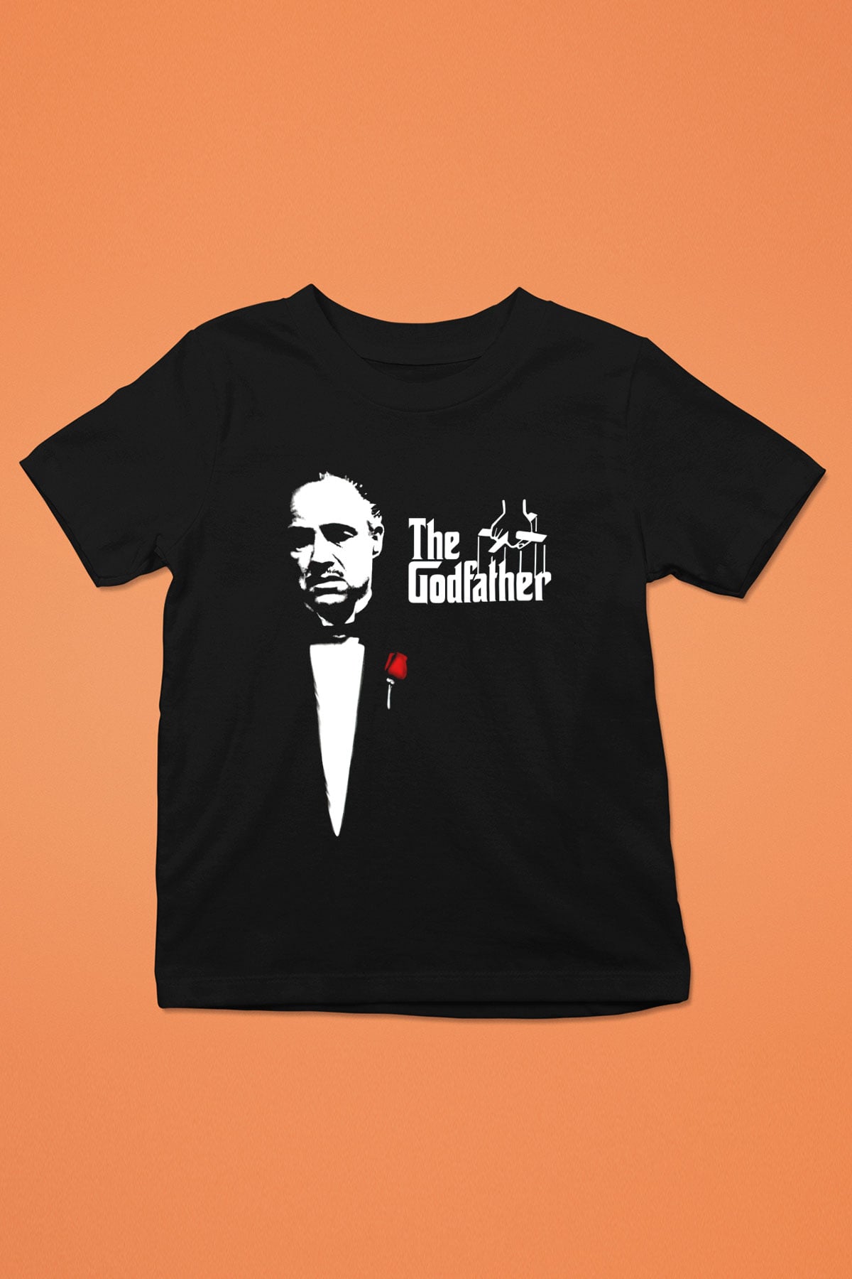 Godfather Baskılı Siyah Unisex Çocuk Tişört