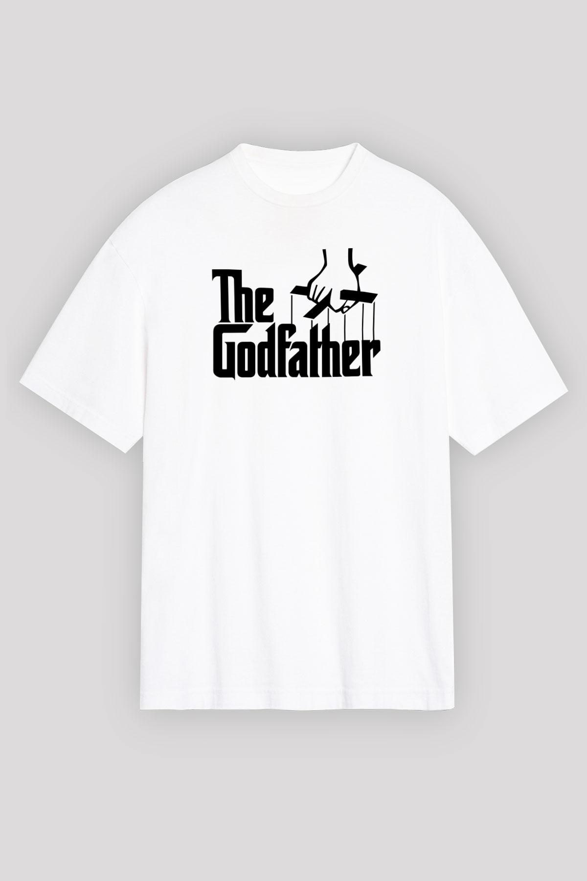 Godfather Beyaz Unisex Oversize Tişört T-Shirt