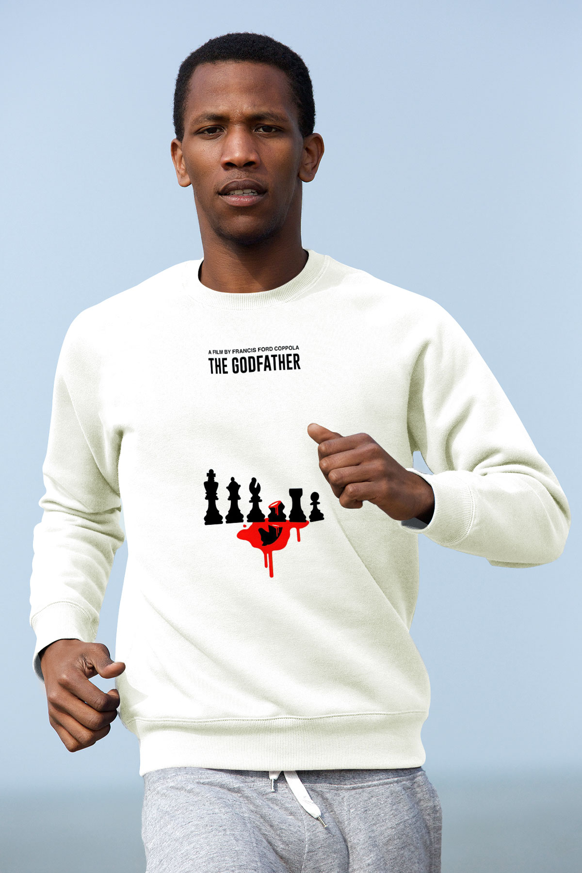 Godfather Beyaz Unisex Sweatshirt