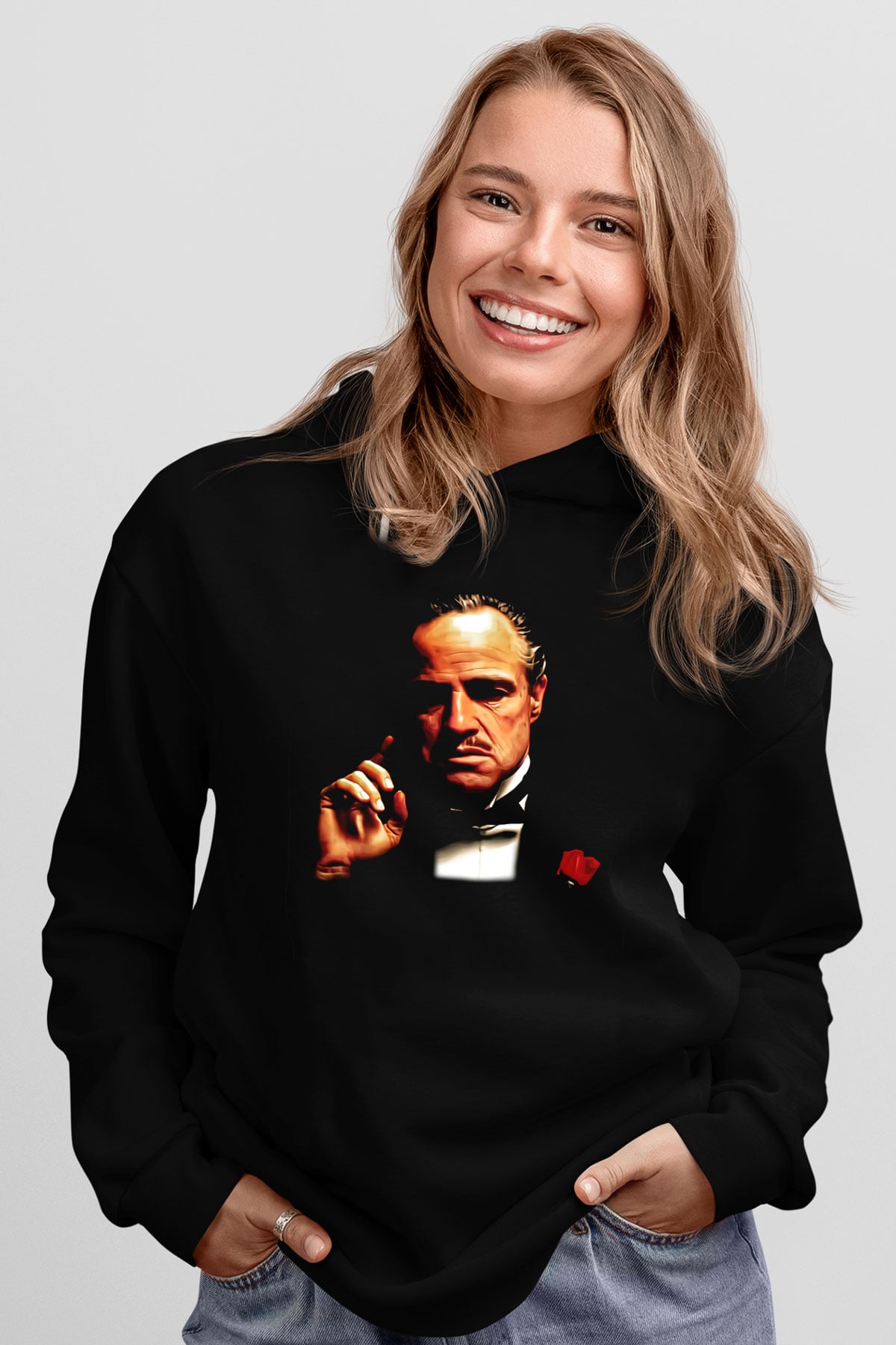 Godfather Siyah Unisex Hoodie