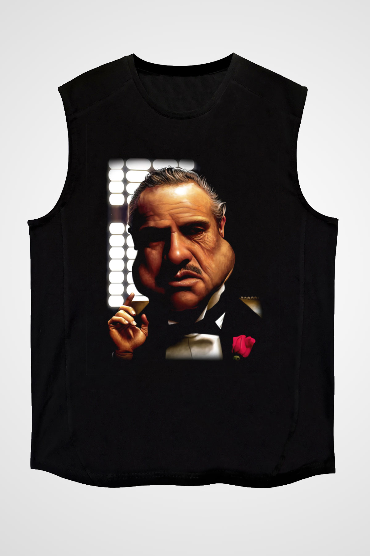 Godfather Siyah Unisex Kolsuz Tişört