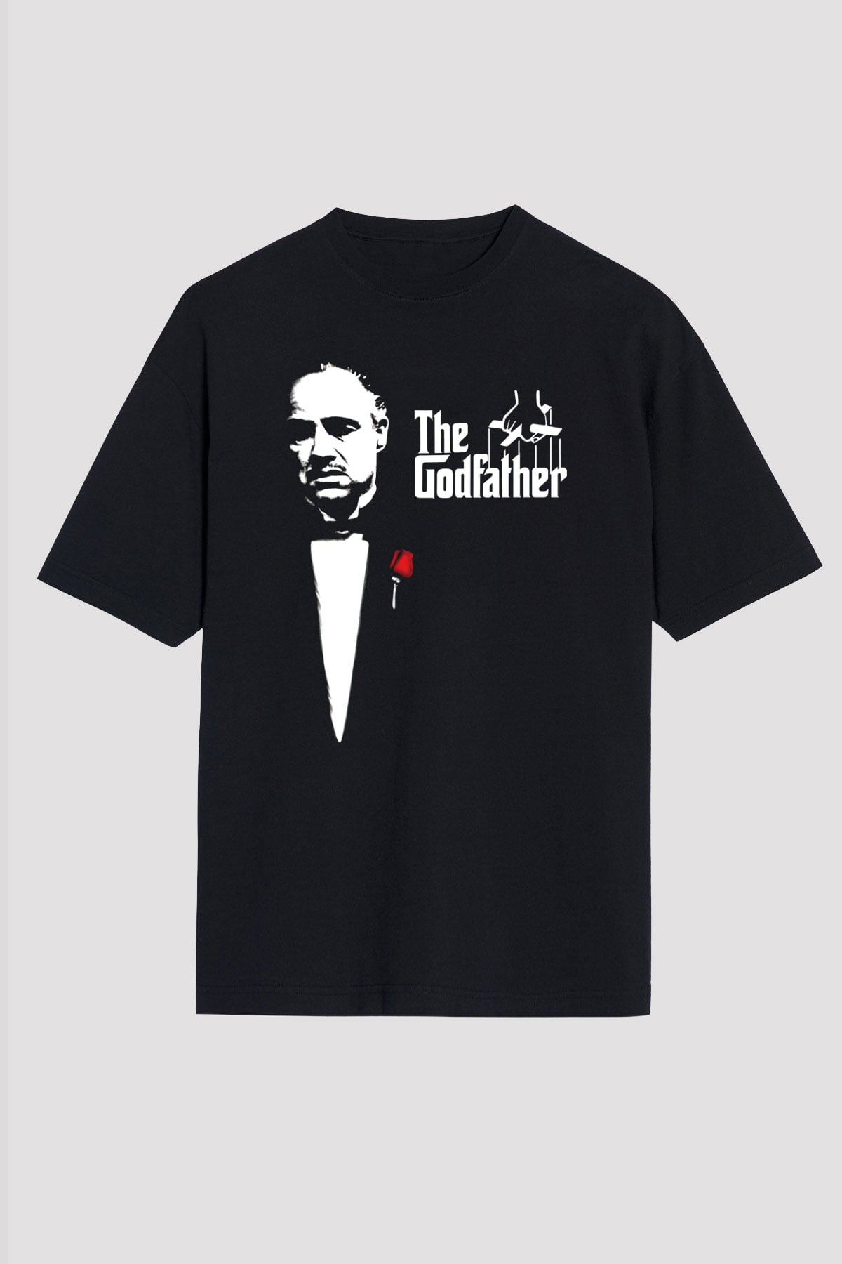Godfather Siyah Unisex Oversize Tişört T-Shirt