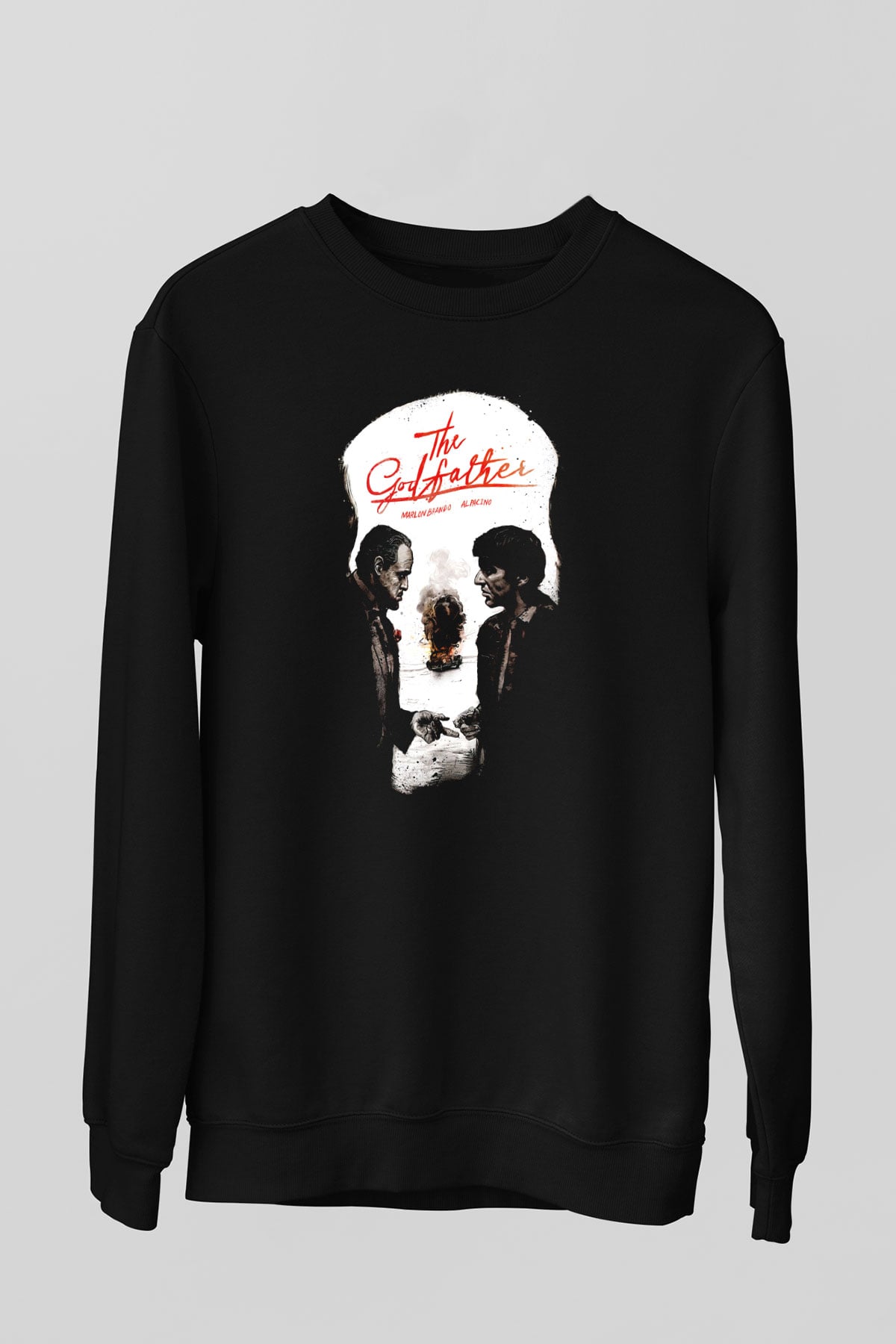 Godfather Siyah Unisex Sweatshirt