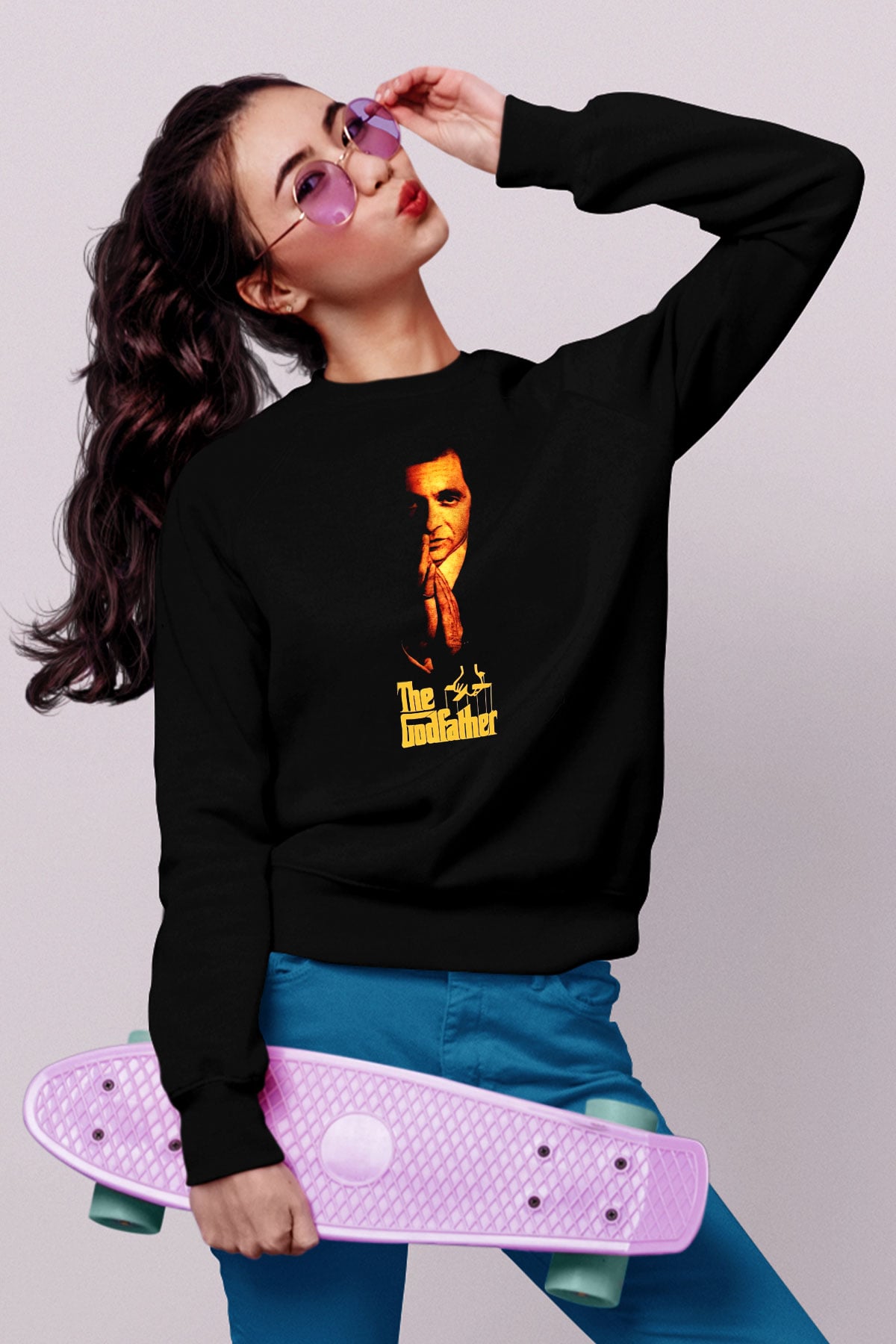 Godfather Siyah Unisex Sweatshirt