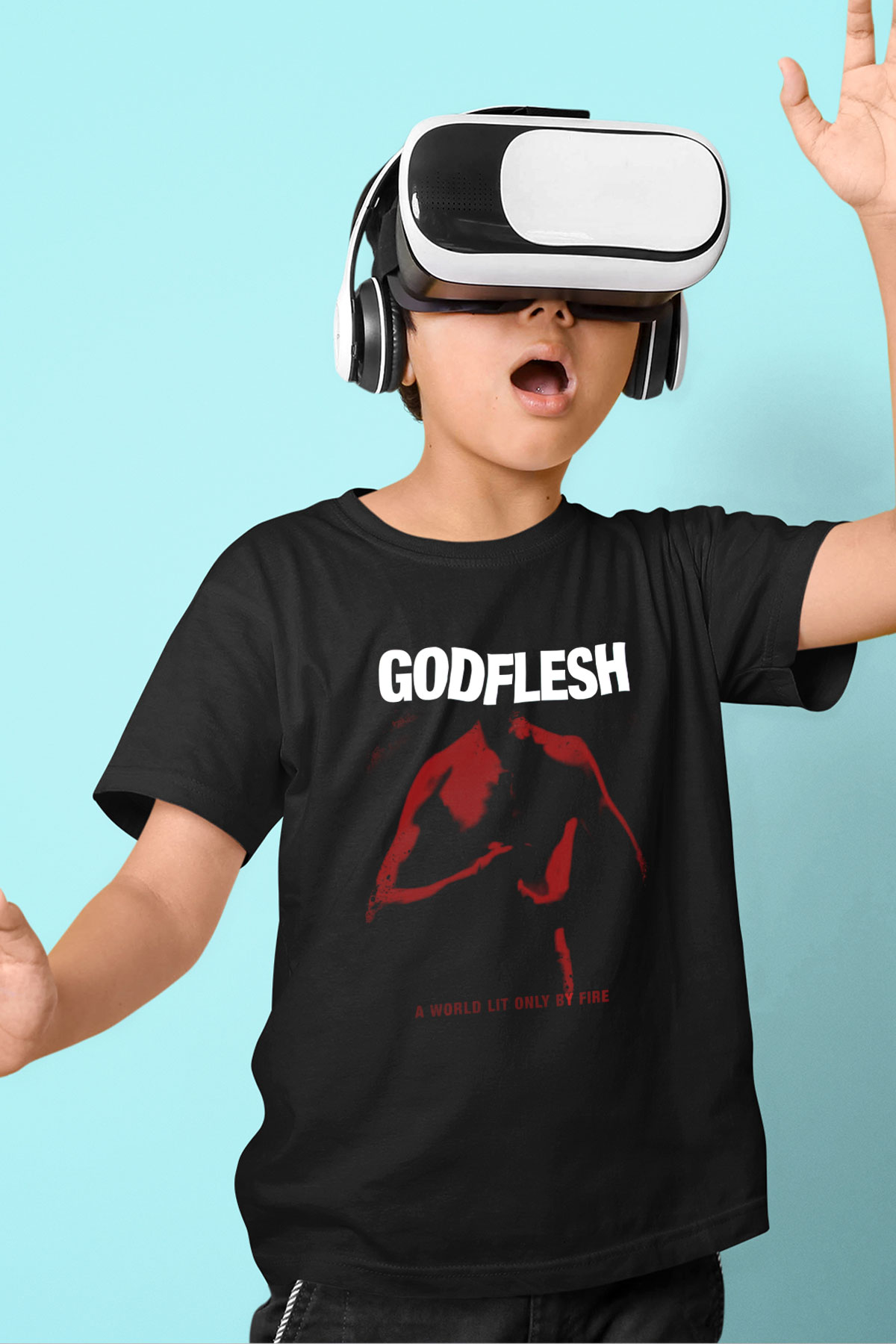 Godflesh Siyah Unisex Çocuk Tişört