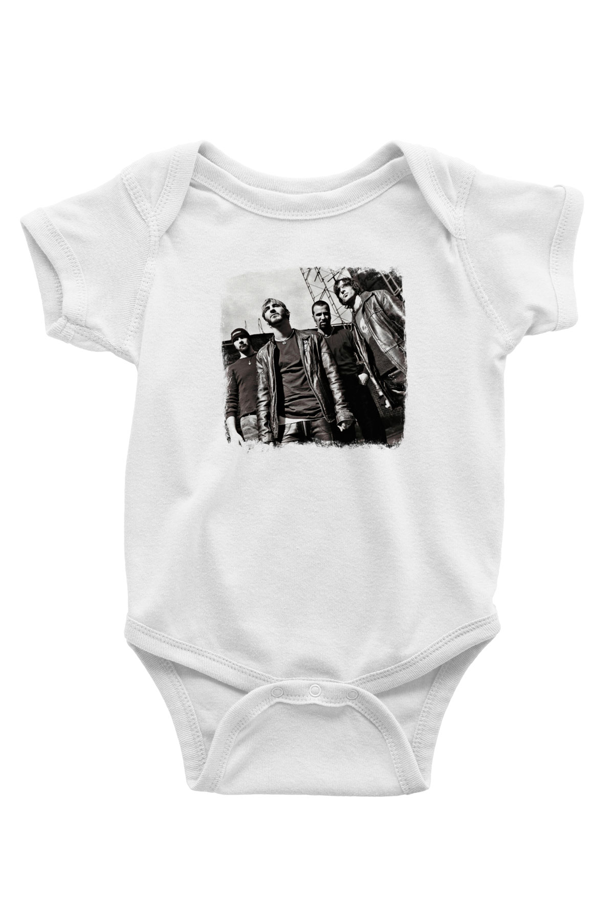 Godsmack Baskılı Unisex Beyaz Bebek Body - Zıbın