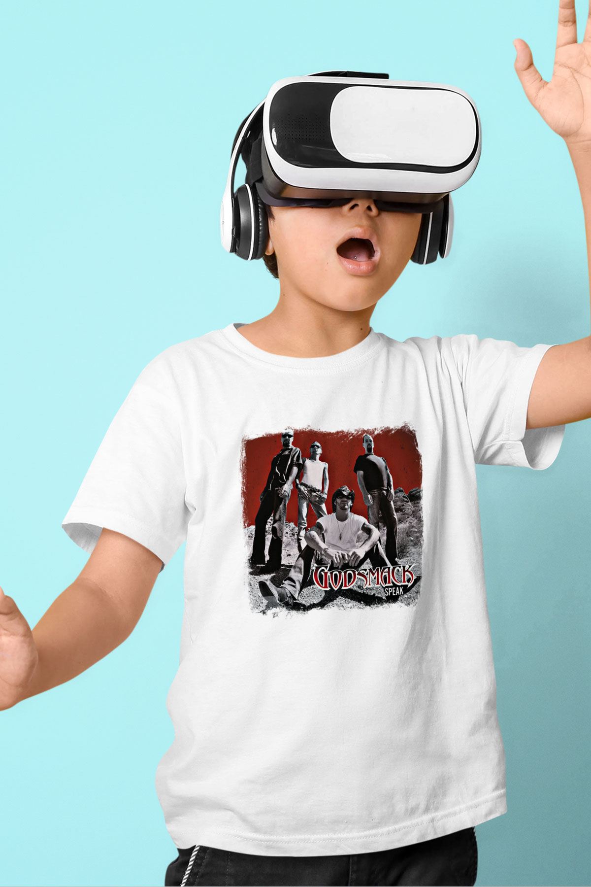 Godsmack Baskılı Unisex Beyaz Çocuk Tişört