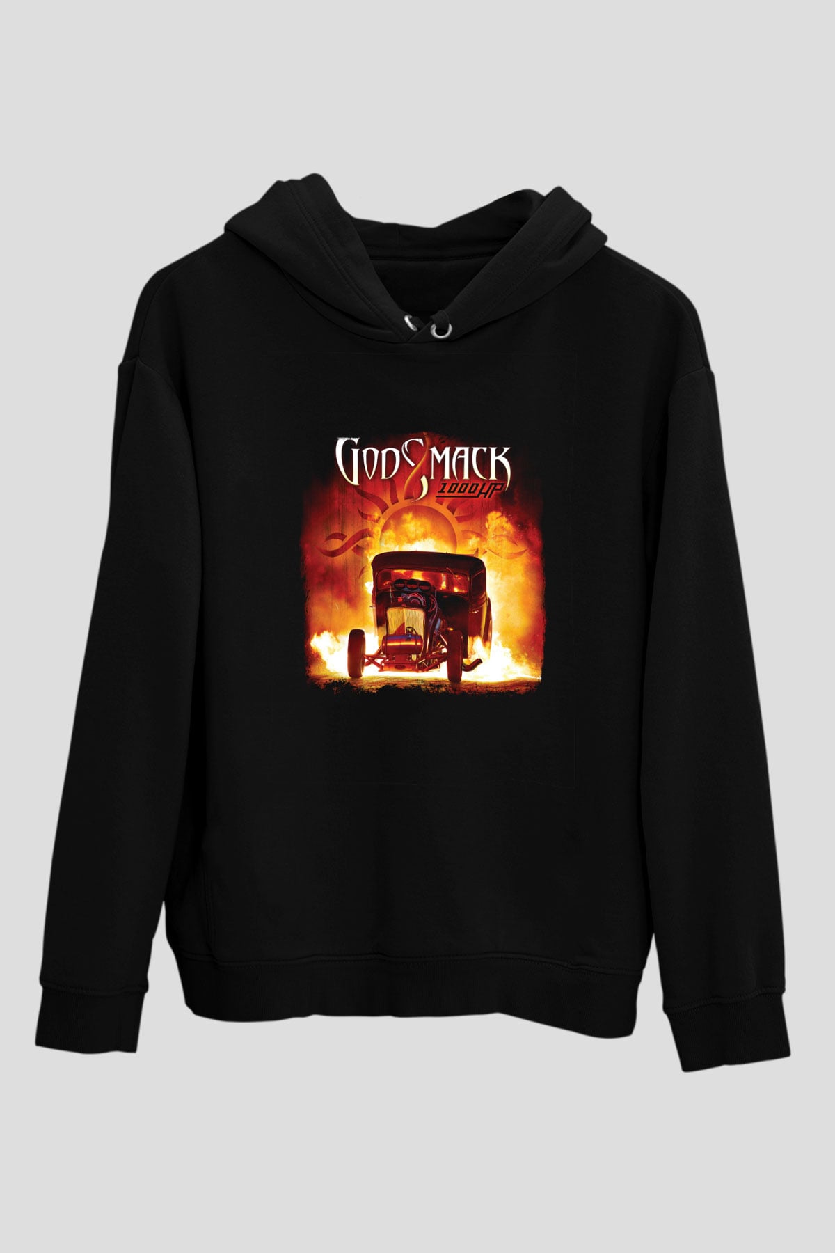 Godsmack Baskılı Unisex Siyah Hoodie