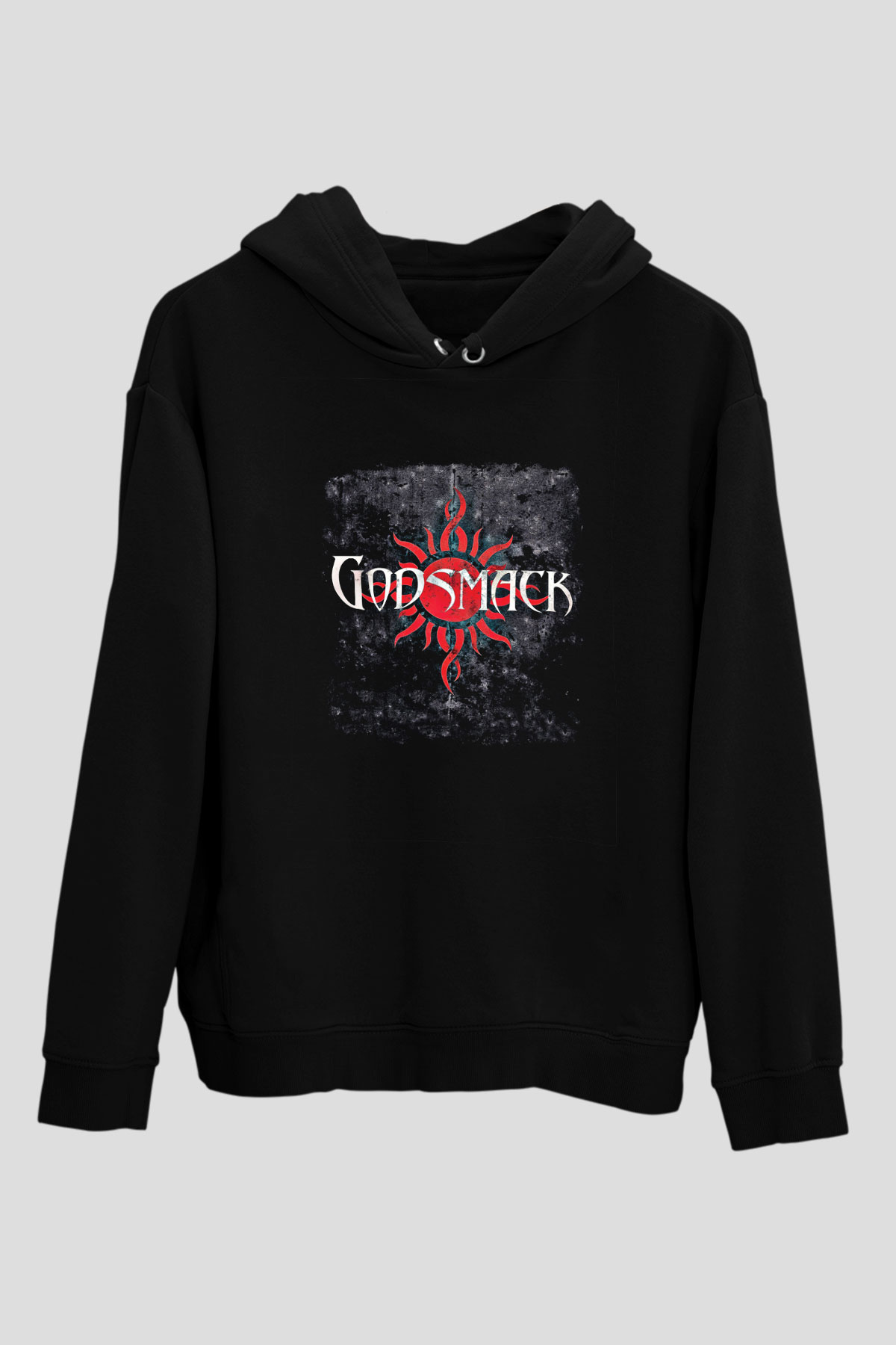 Godsmack Baskılı Unisex Siyah Hoodie