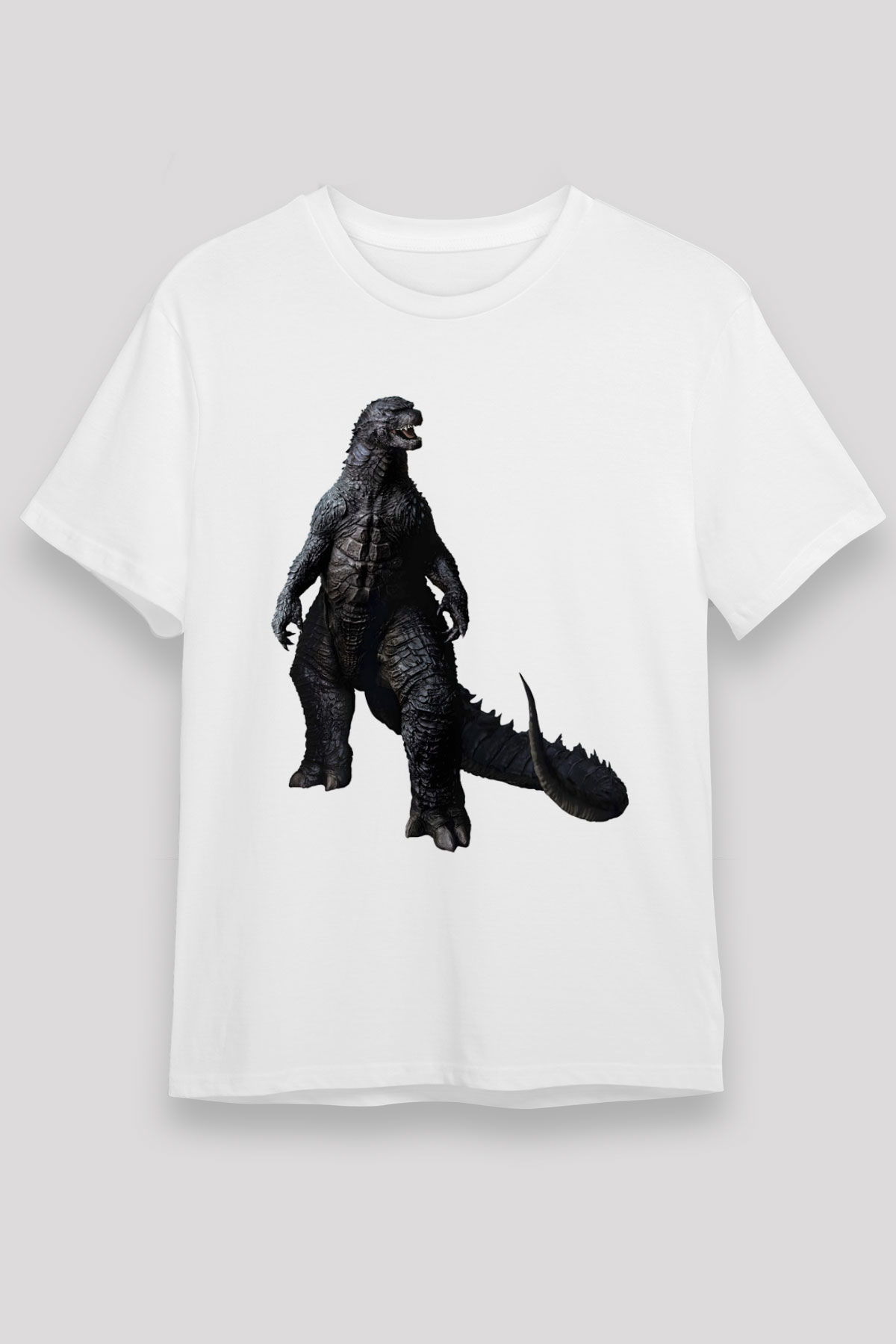 Godzilla Beyaz Unisex Tişört T-Shirt