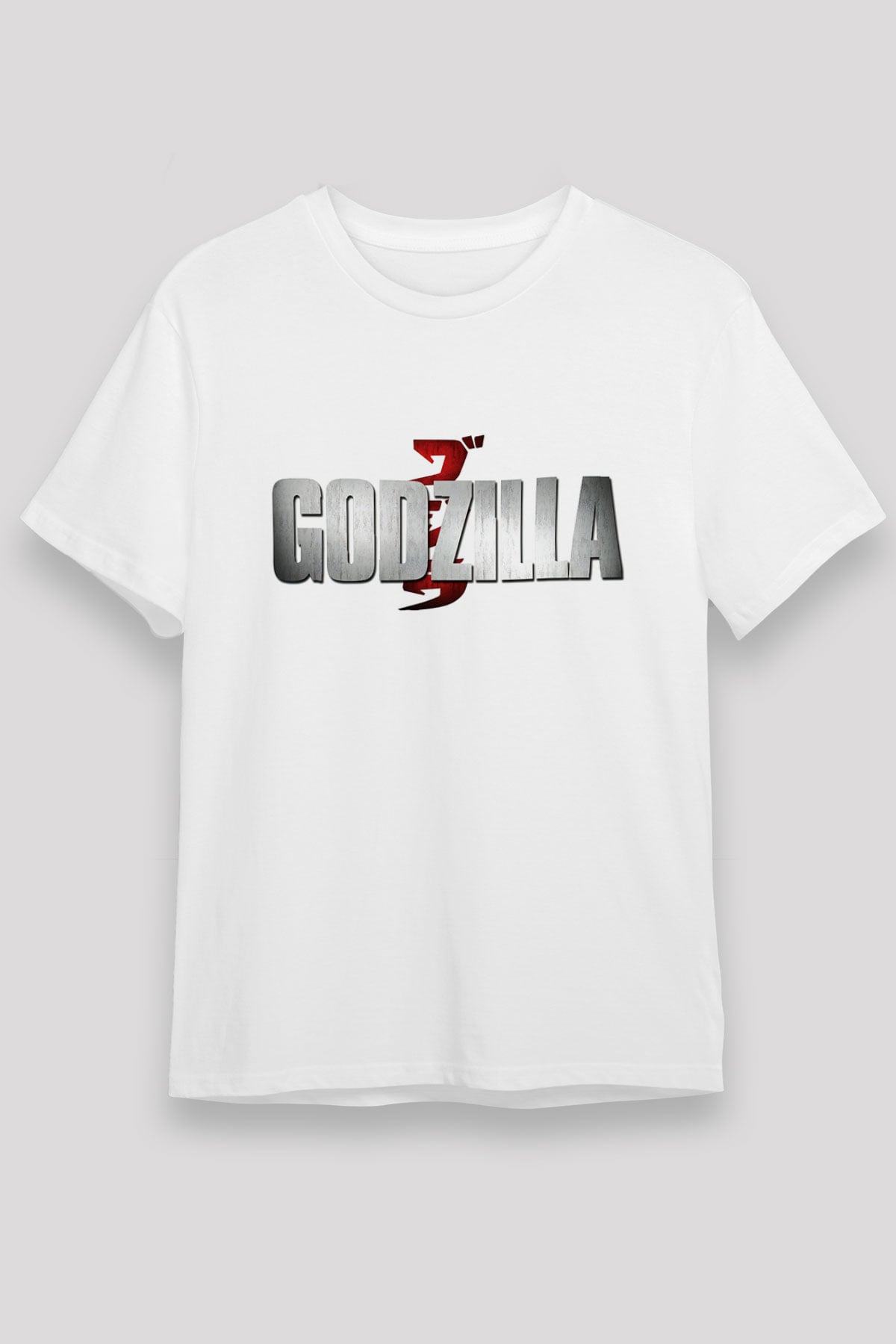 Godzilla Beyaz Unisex Tişört T-Shirt