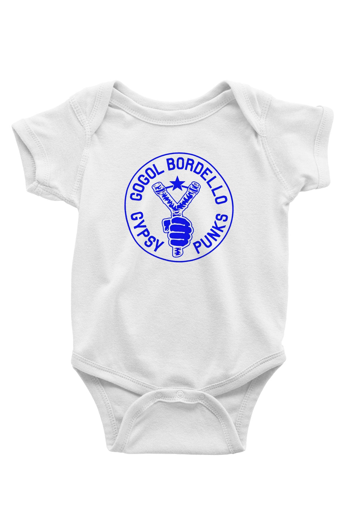Gogol Bordello Baskılı Beyaz Unisex Bebek Body - Zıbın