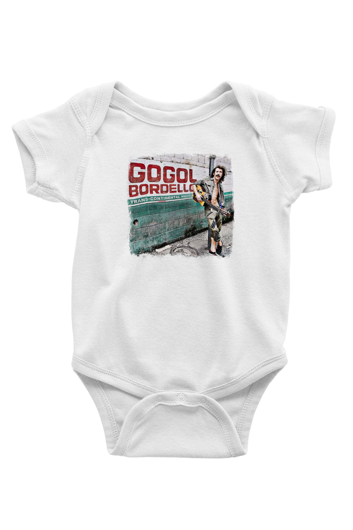 Gogol Bordello Baskılı Unisex Beyaz Bebek Body - Zıbın