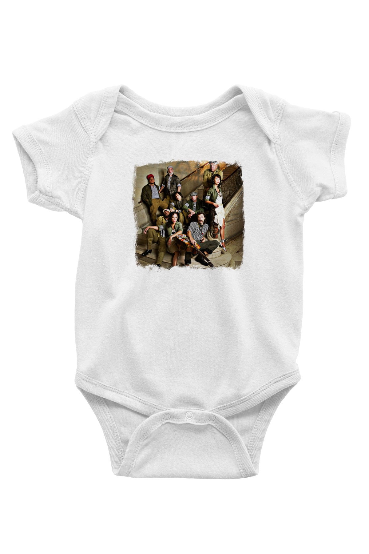 Gogol Bordello Baskılı Unisex Beyaz Bebek Body - Zıbın
