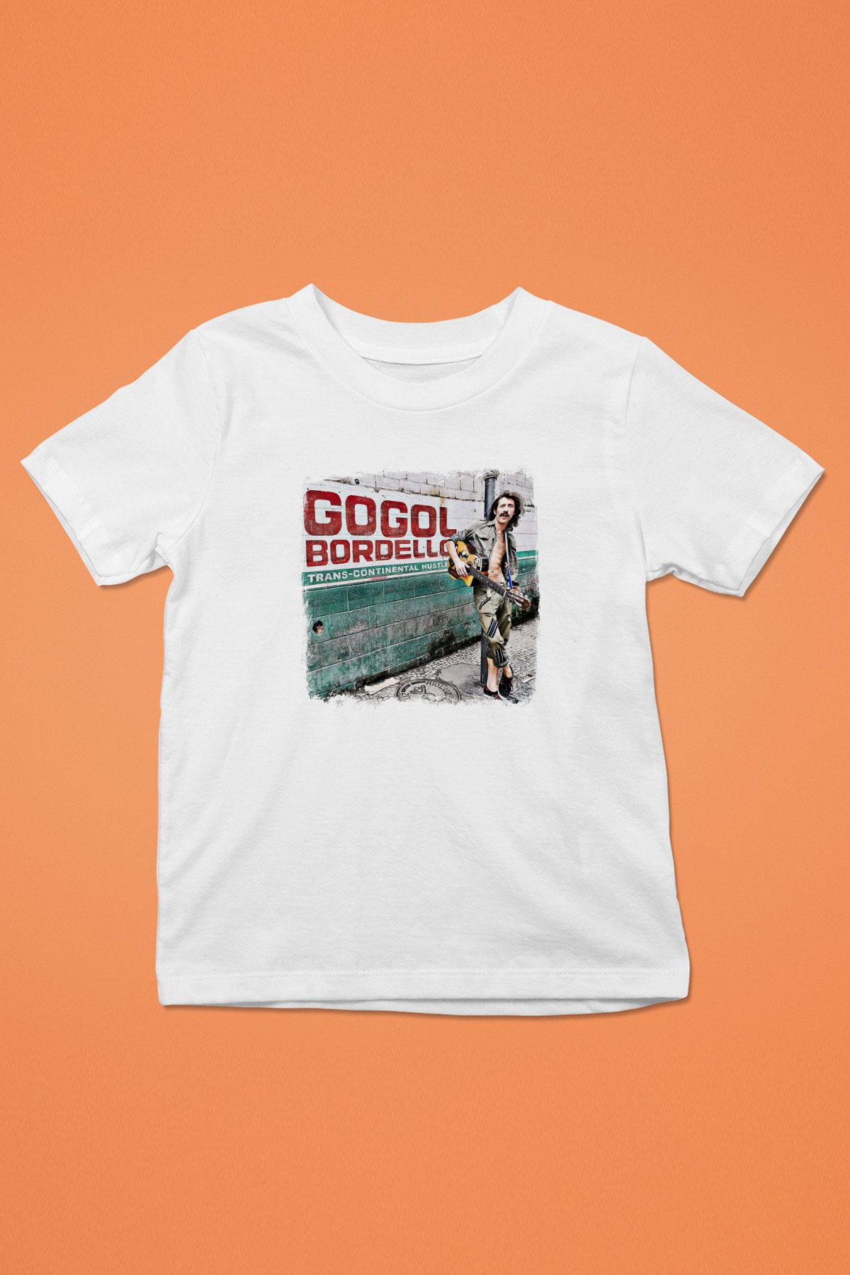 Gogol Bordello Baskılı Unisex Beyaz Çocuk Tişört