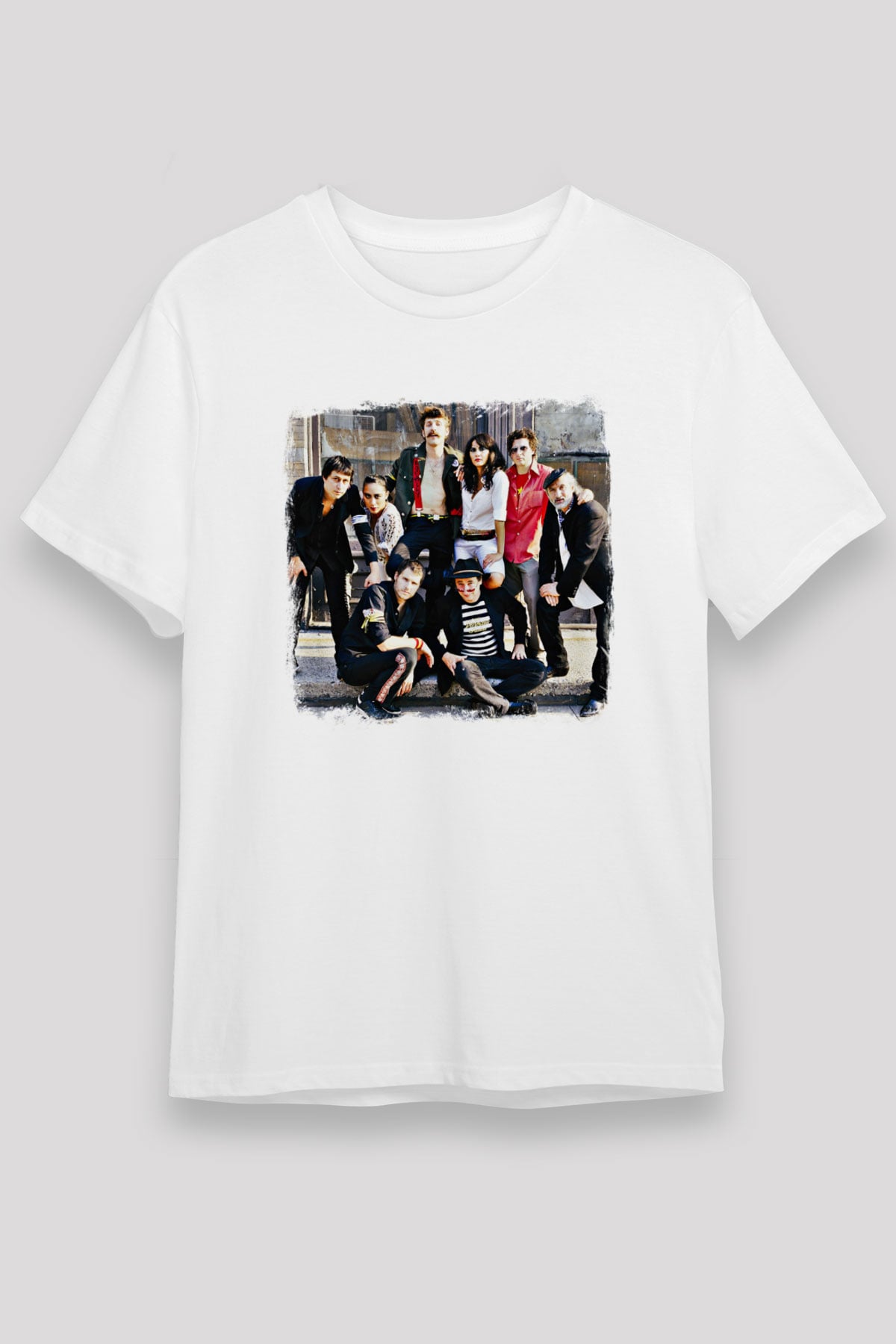 Gogol Bordello Baskılı Unisex Beyaz Tişört