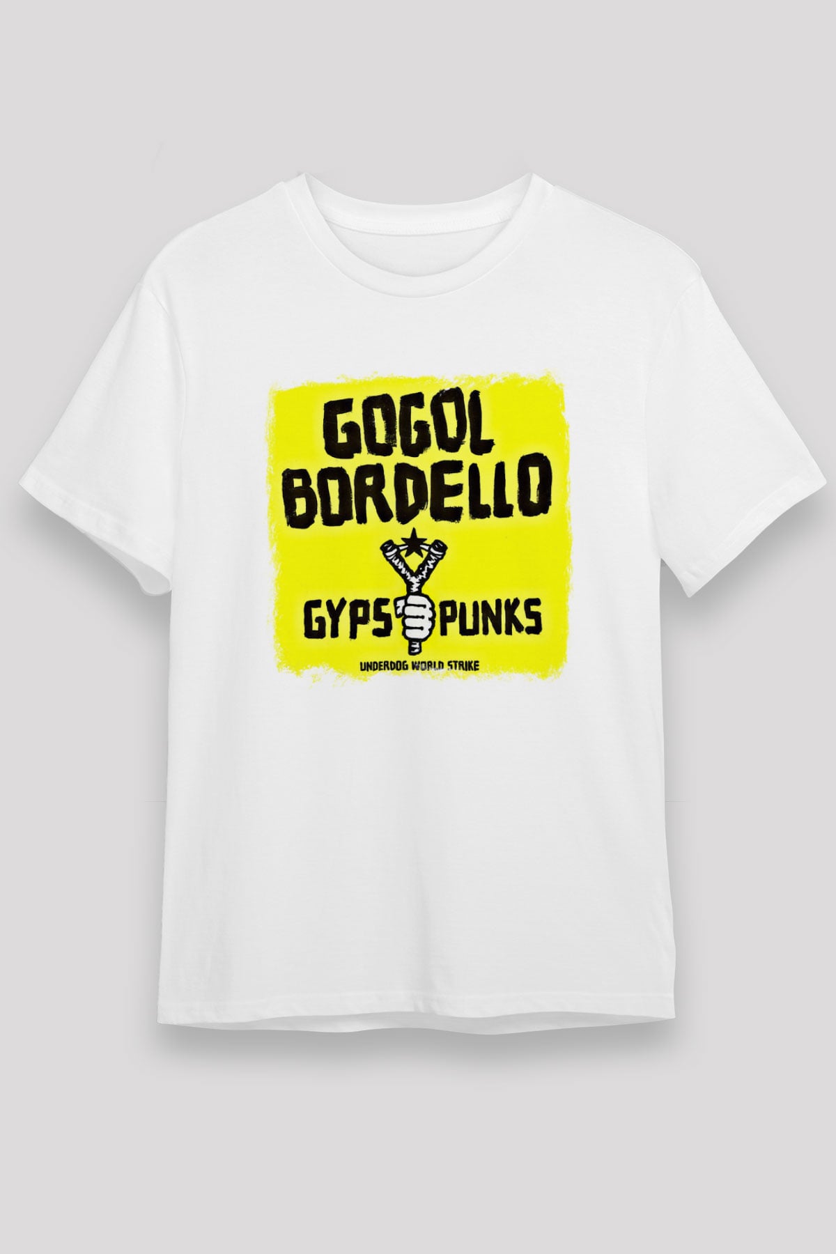 Gogol Bordello Baskılı Unisex Beyaz Tişört