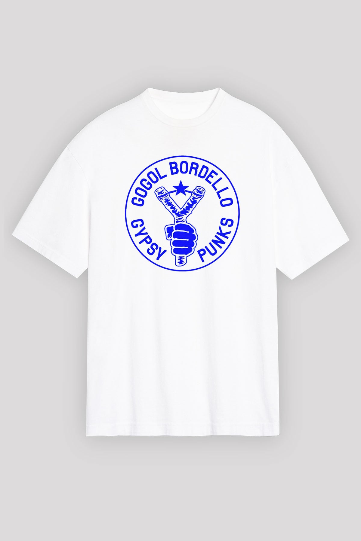 Gogol Bordello Beyaz Unisex Oversize Tişört T-Shirt