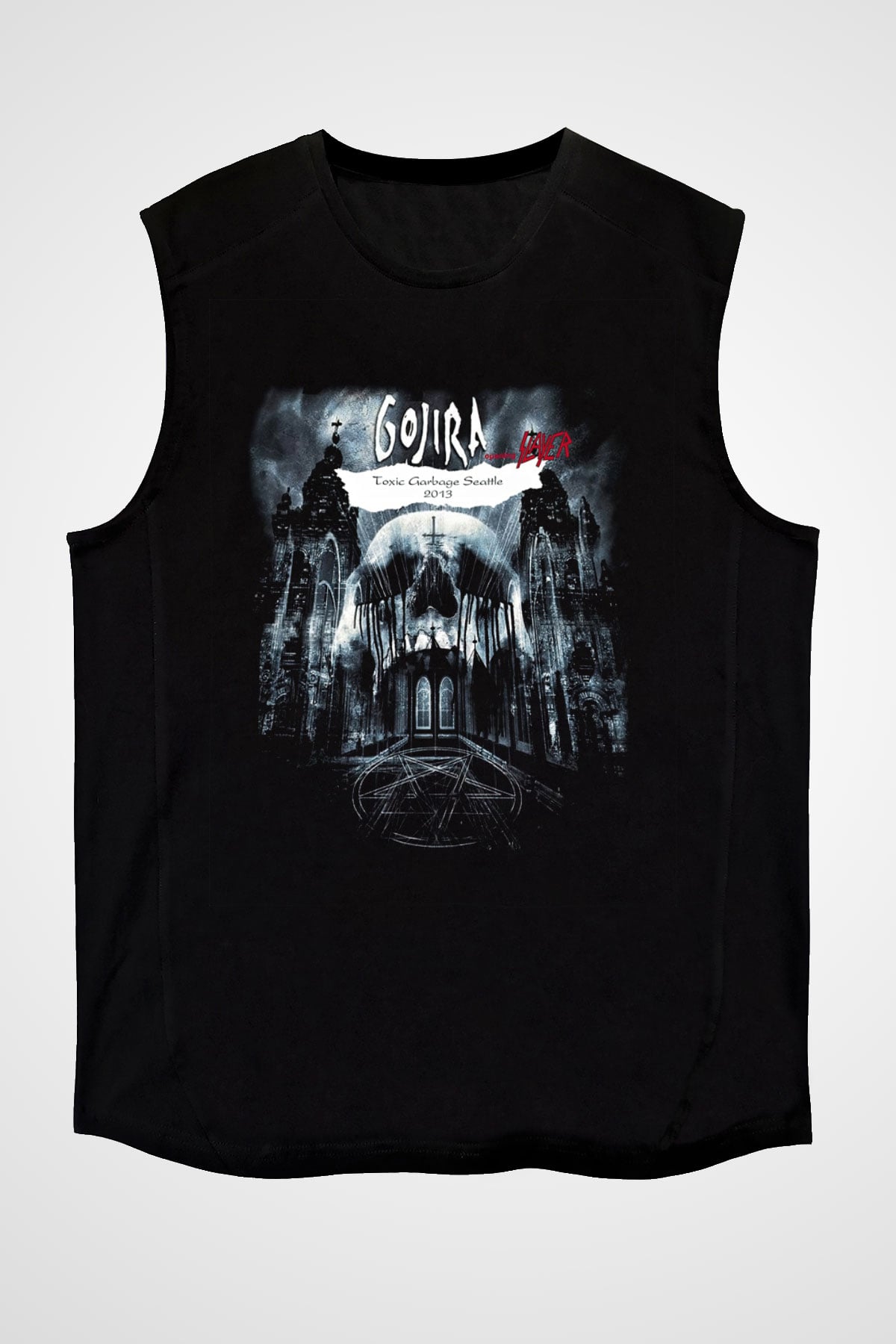 Gojira Siyah Unisex Kolsuz Tişört