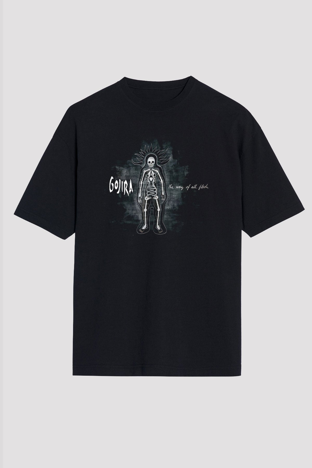 Gojira Siyah Unisex Oversize Tişört T-Shirt