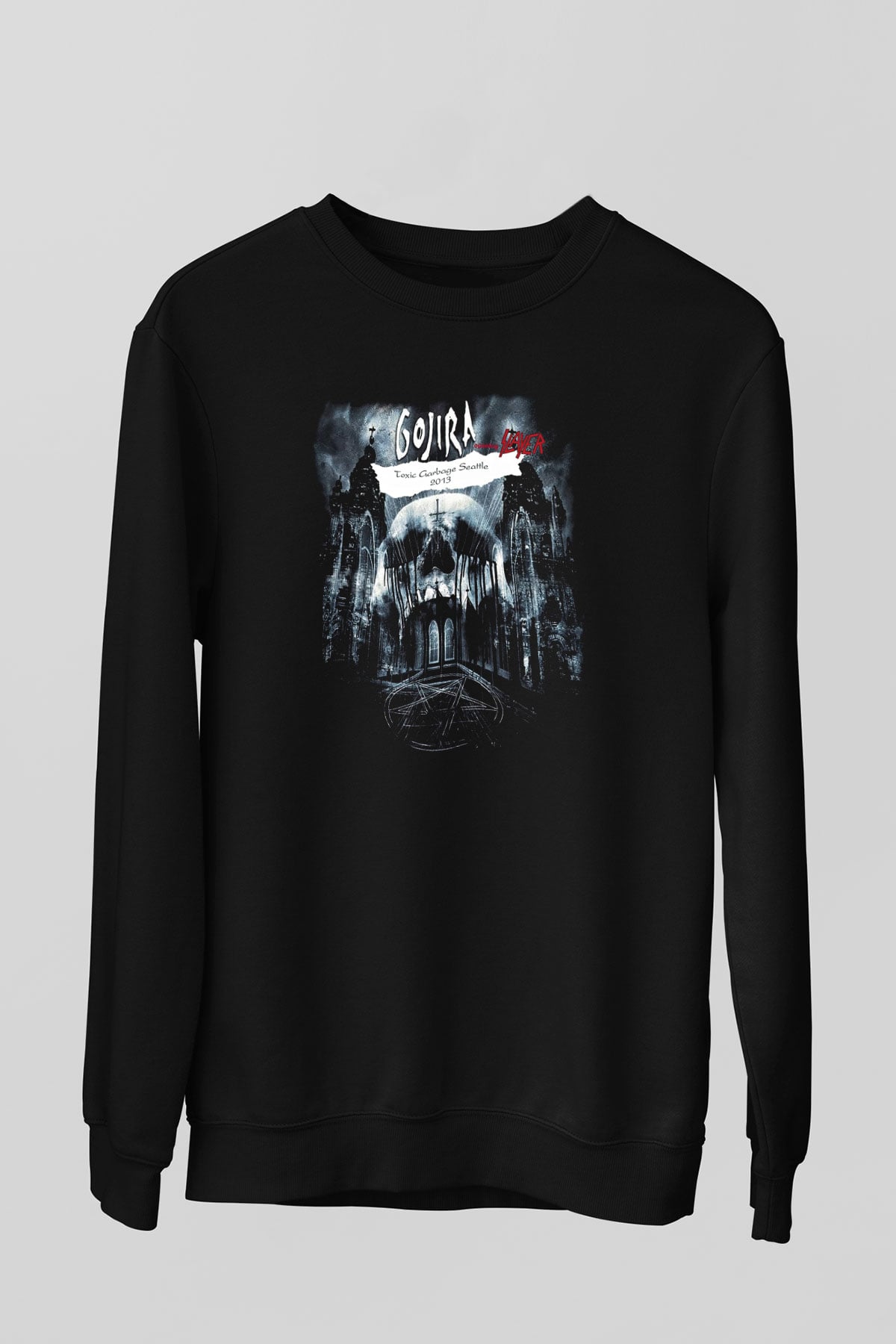 Gojira Siyah Unisex Sweatshirt
