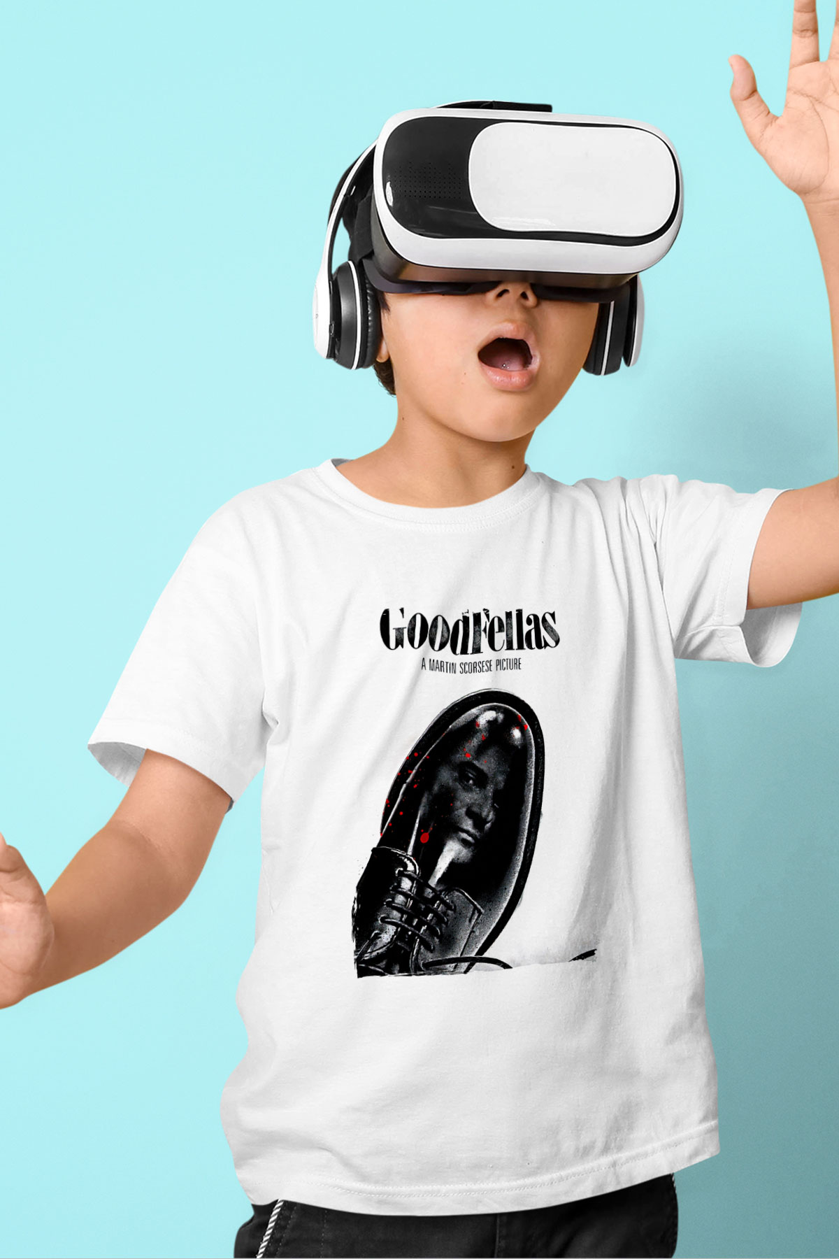 Goodfellas Baskılı Beyaz Unisex Beyaz Çocuk Tişört - Tshirt