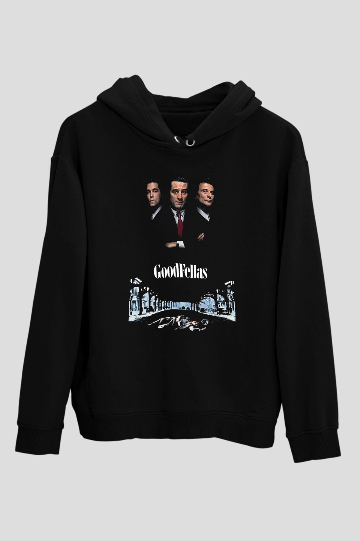 Goodfellas Baskılı Unisex Siyah Hoodie