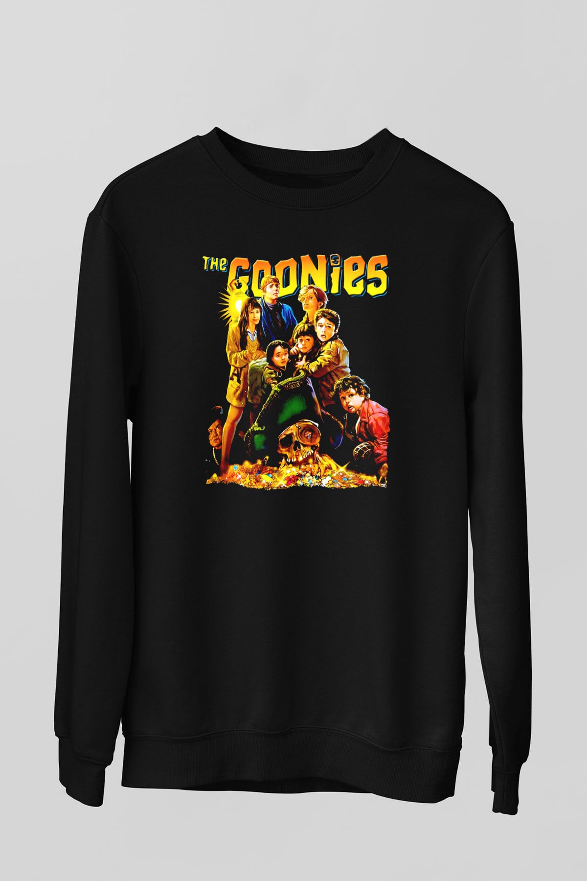 Goonies Siyah Unisex  Sweatshirt