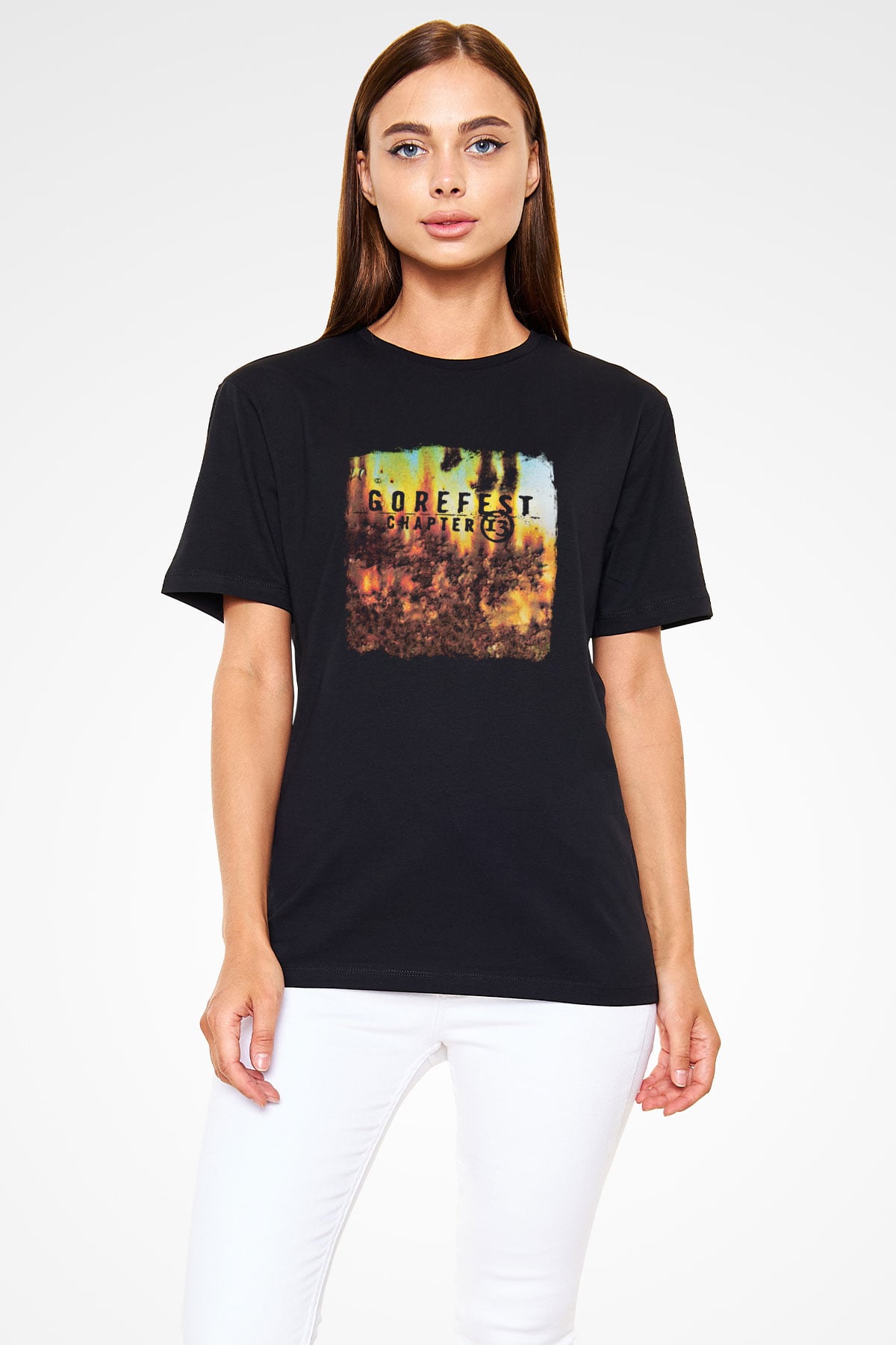 Gorefest Baskılı Unisex Siyah Tişört