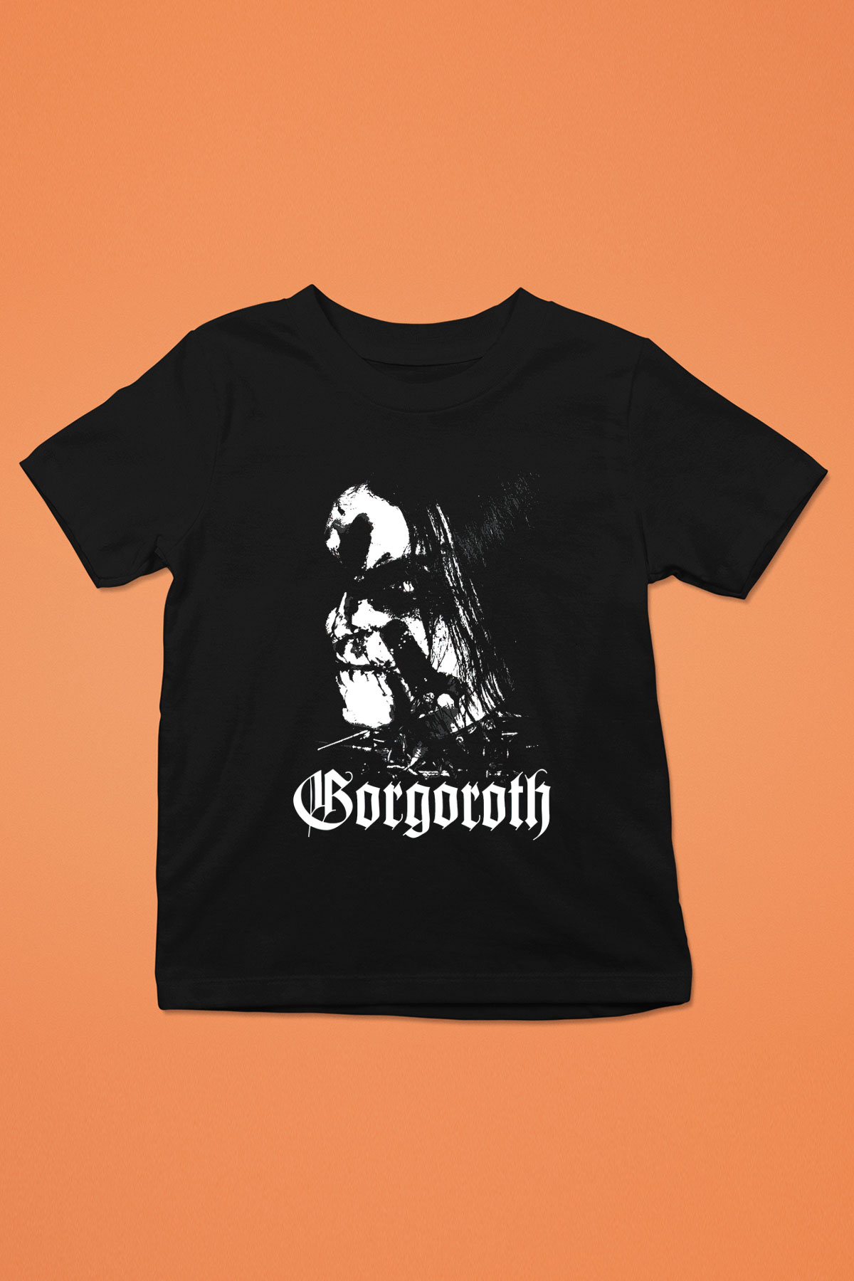 Gorgoroth Baskılı Siyah Unisex Çocuk Tişört