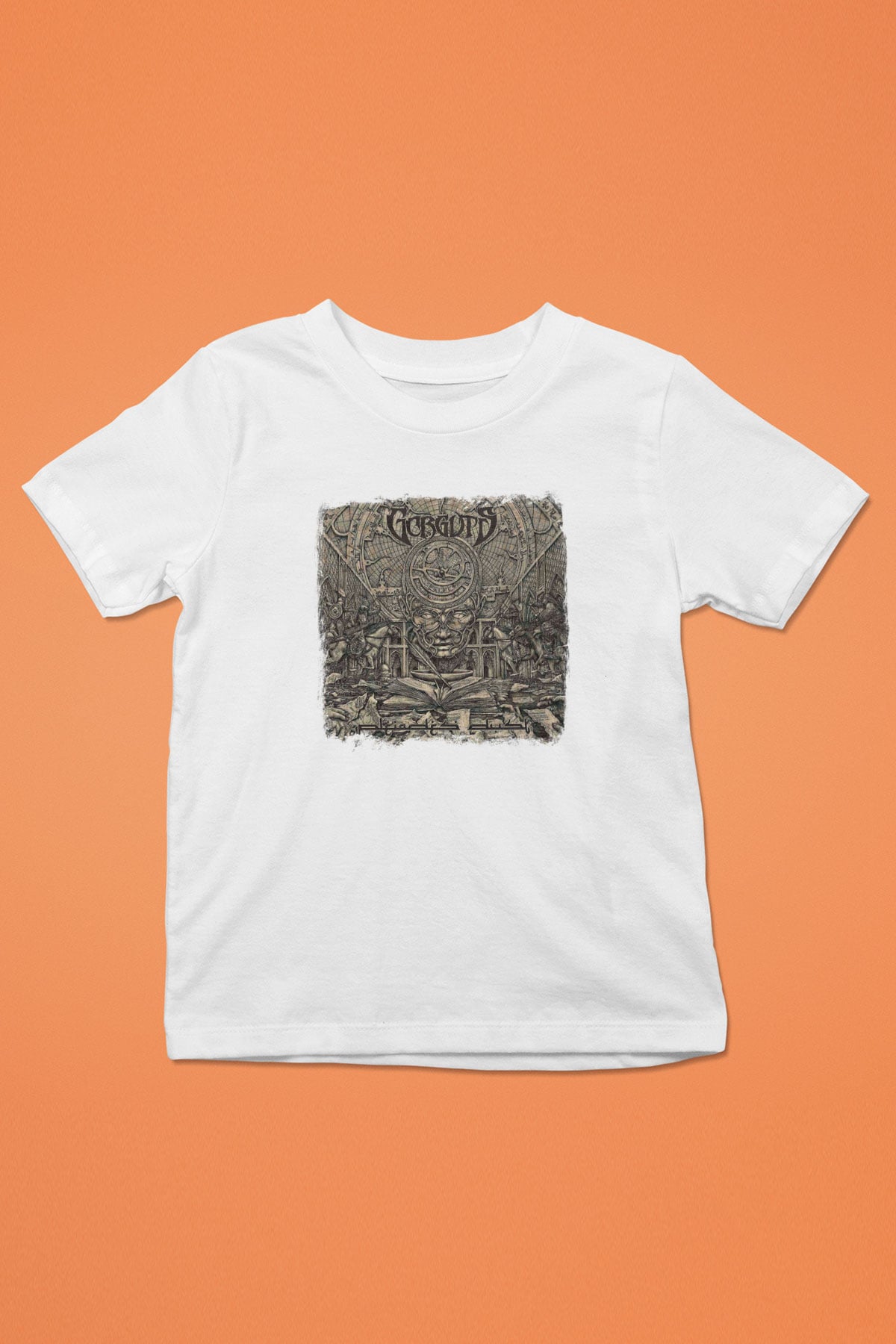 Gorguts Baskılı Unisex Beyaz Çocuk Tişört