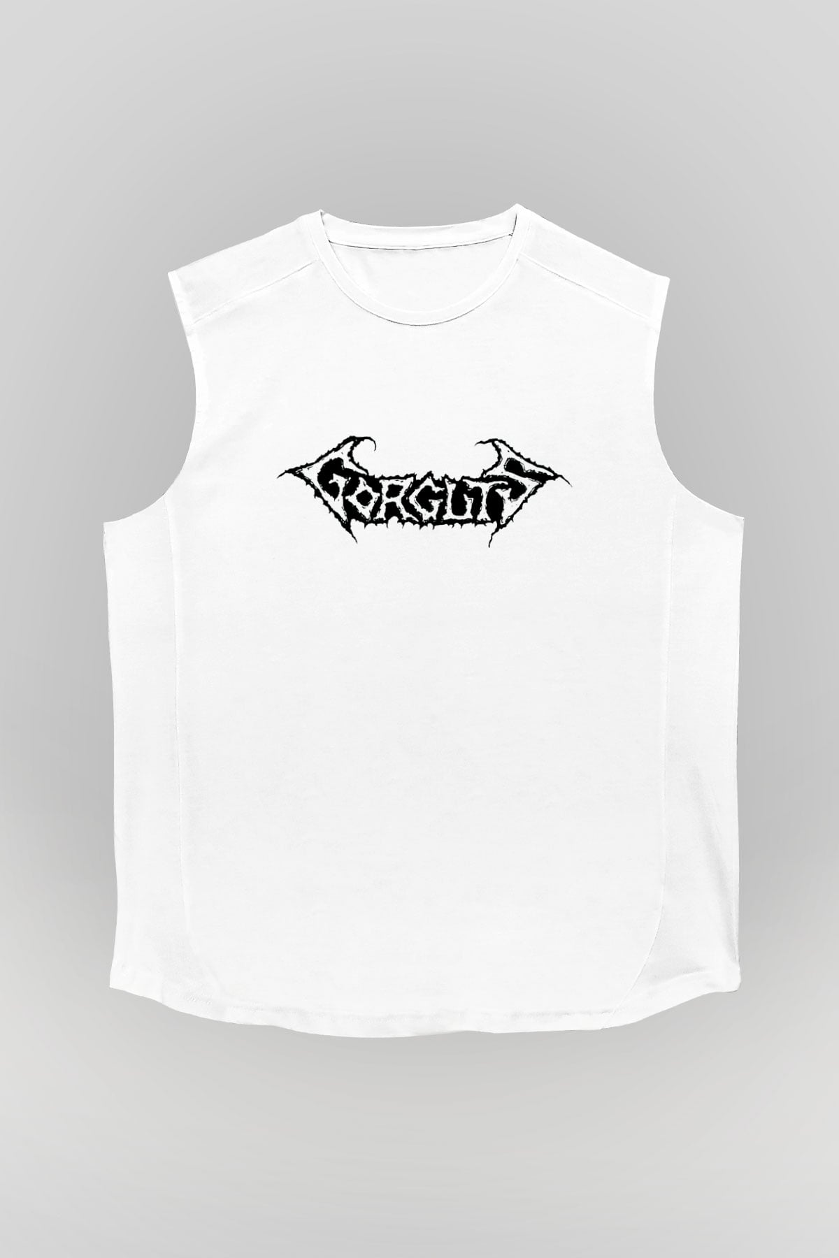Gorguts Beyaz Unisex Kolsuz Tişört