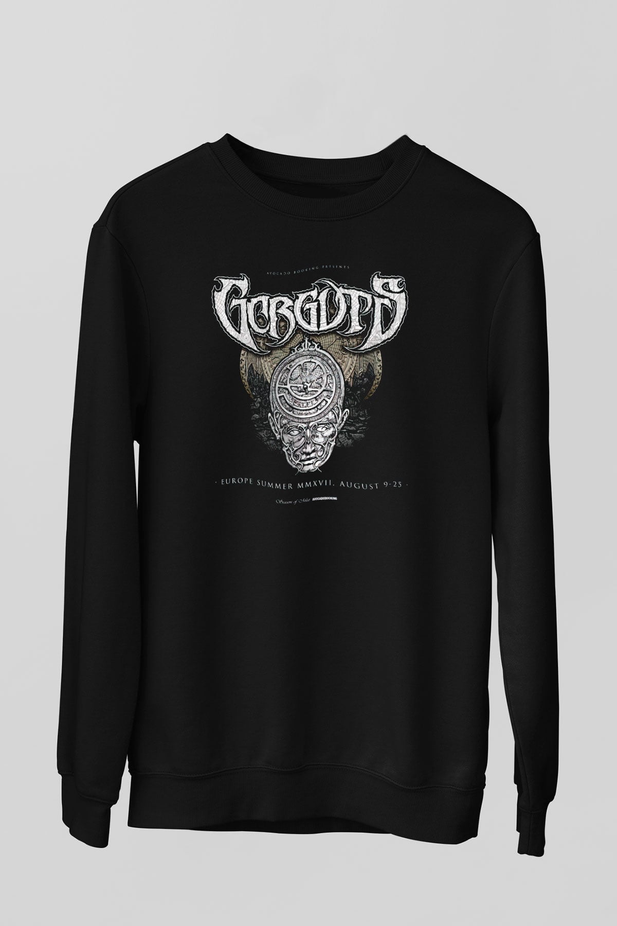 Gorguts Siyah Unisex Sweatshirt