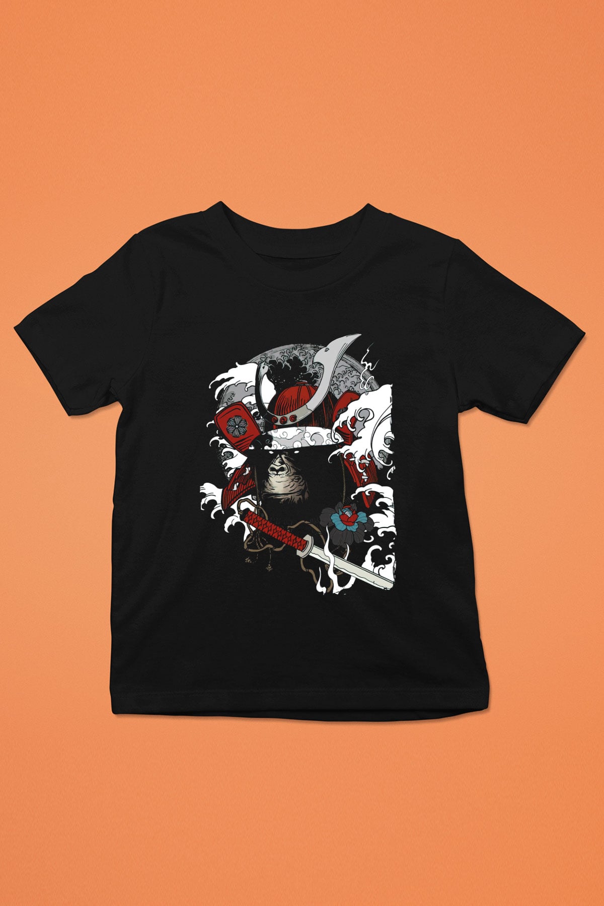 Goril Siyah Unisex Çocuk Tişört