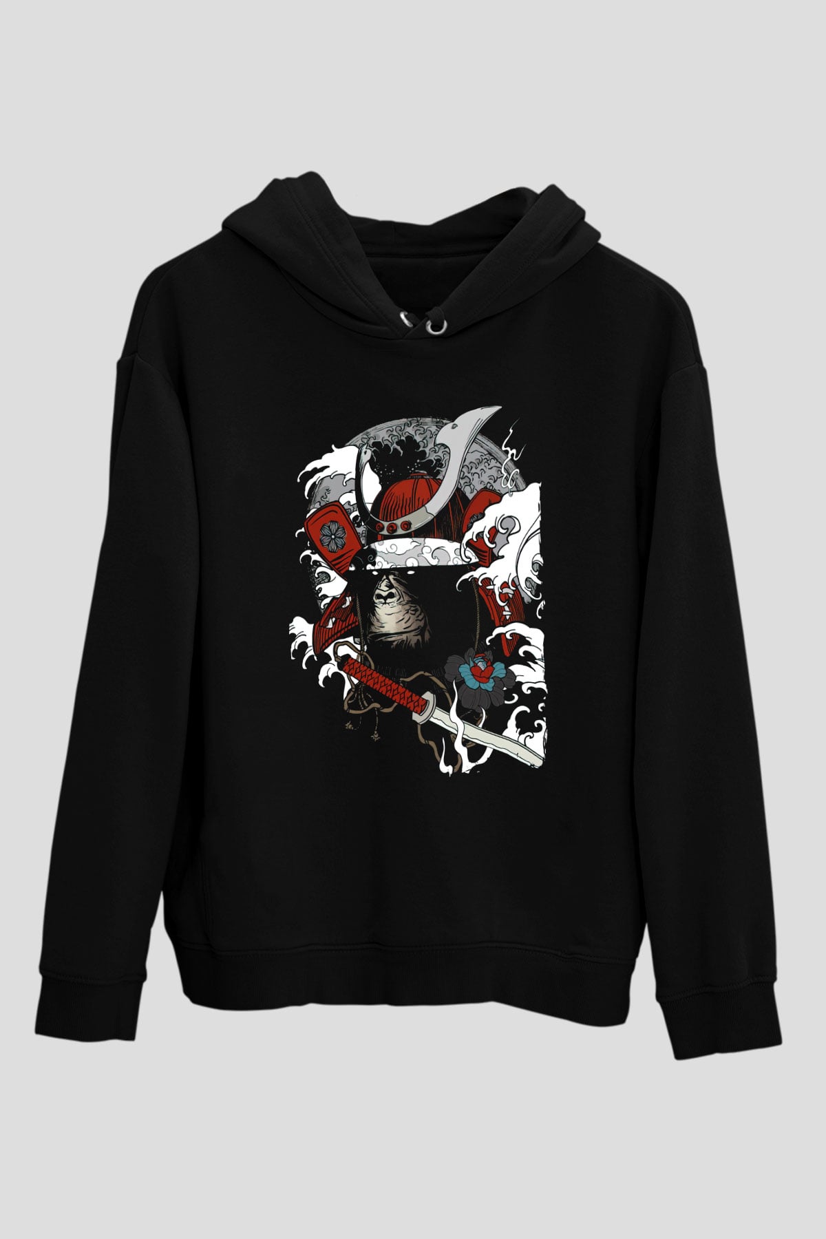 Goril Siyah Unisex Hoodie