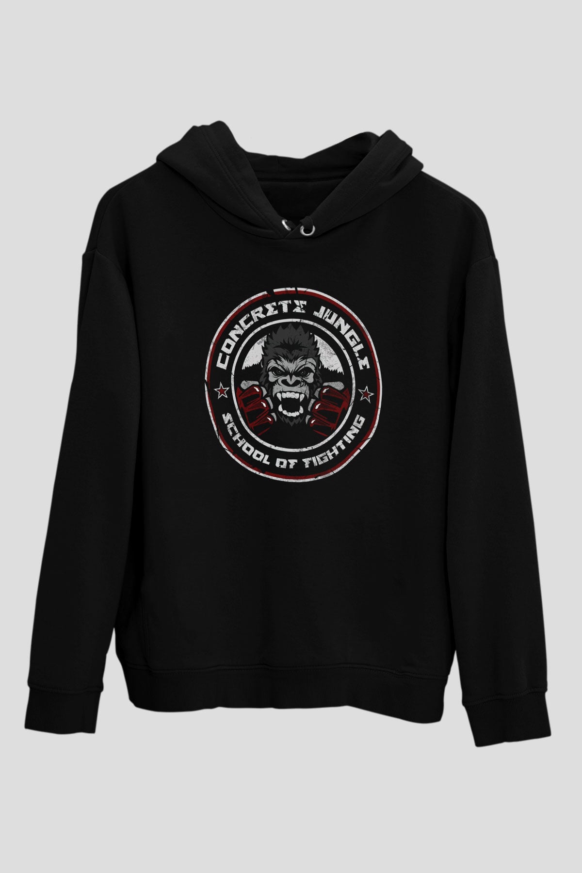 Goril Siyah Unisex Hoodie