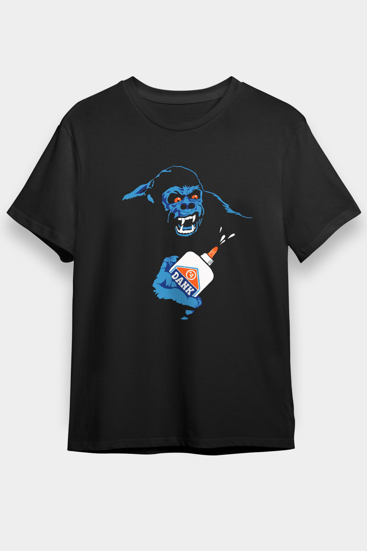 Goril Siyah Unisex Tişört T-Shirt - TişörtFabrikası