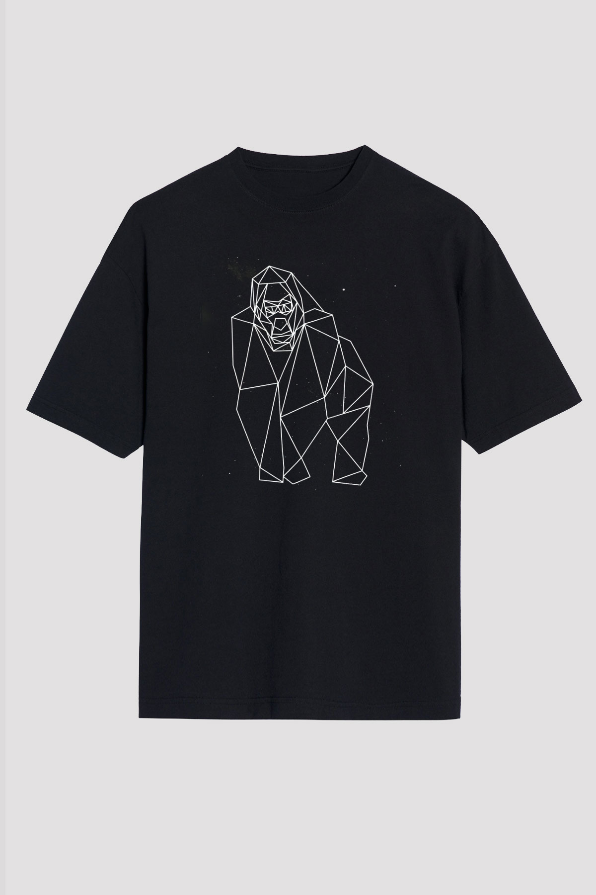 Goril Siyah Unisex Tişört T-Shirt - TişörtFabrikası