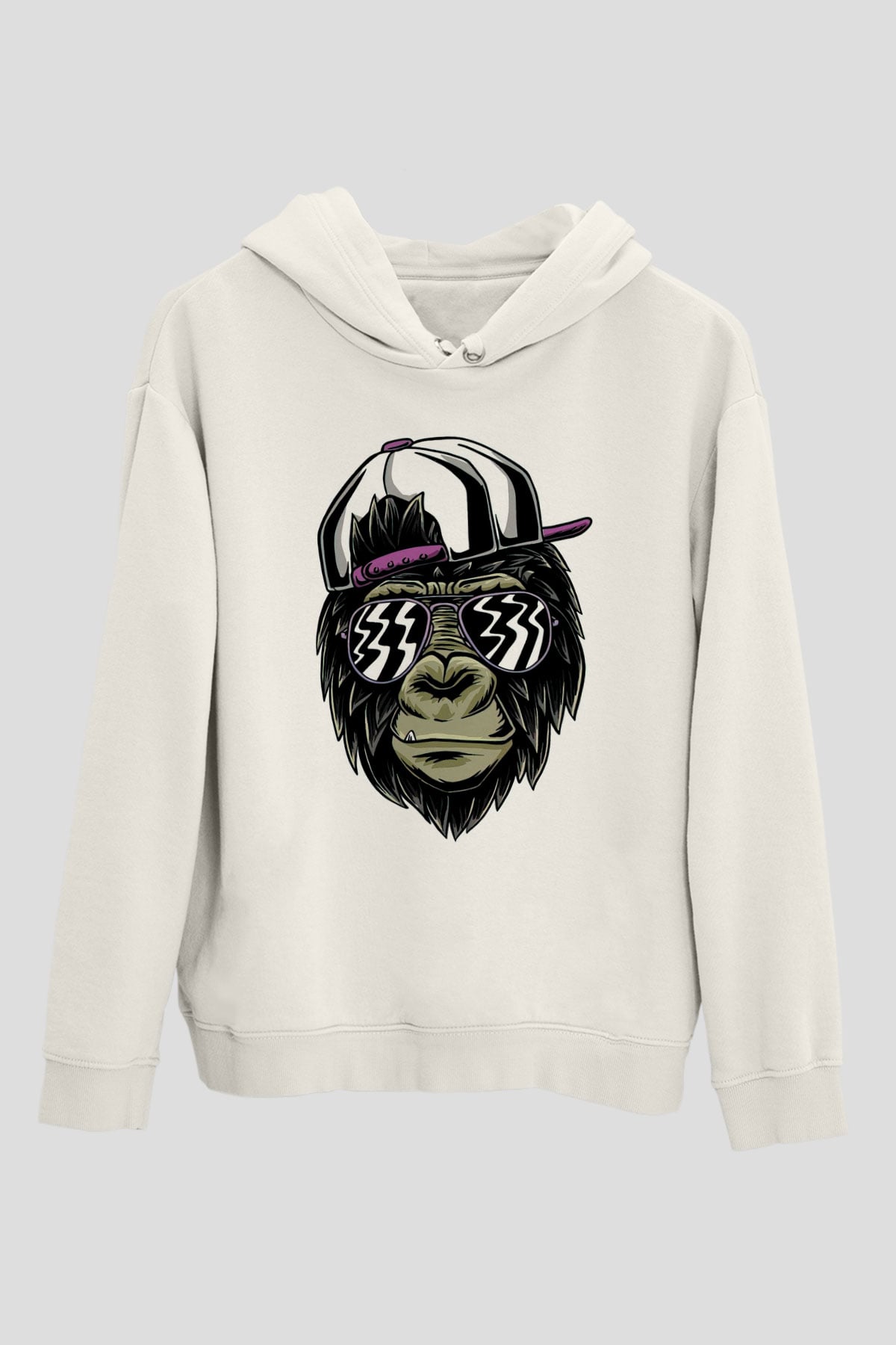 GorilBeyaz  Unisex Hoodie