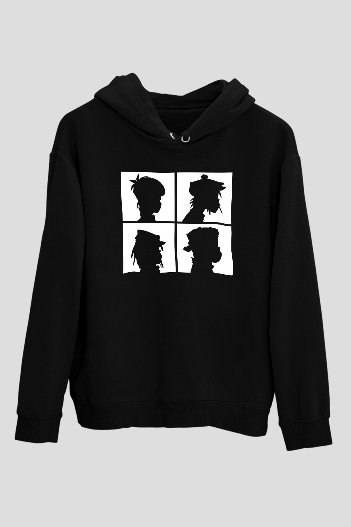 Gorillaz Siyah Unisex Hoodie